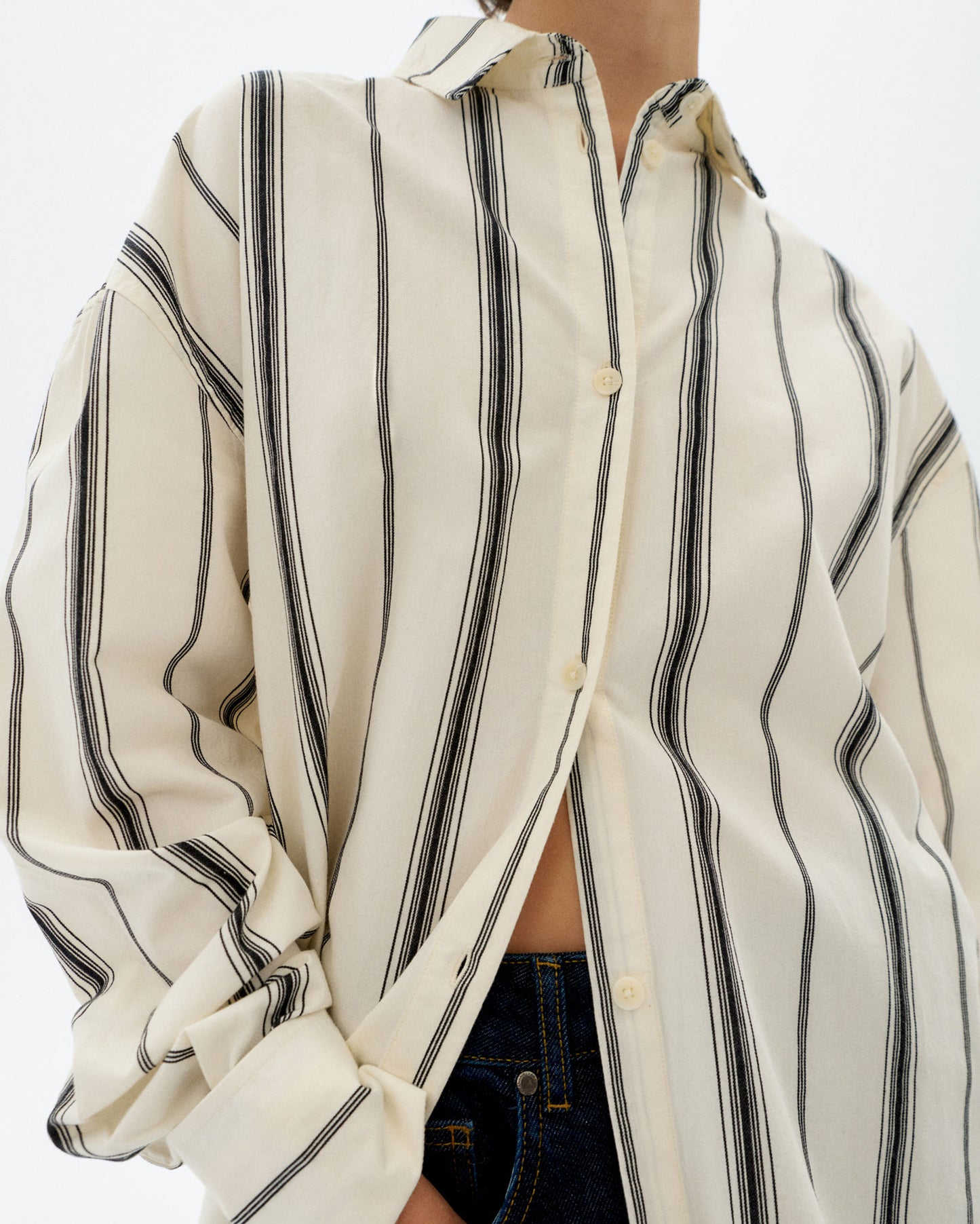 Blusa rayas negras Juana sostenible - 3