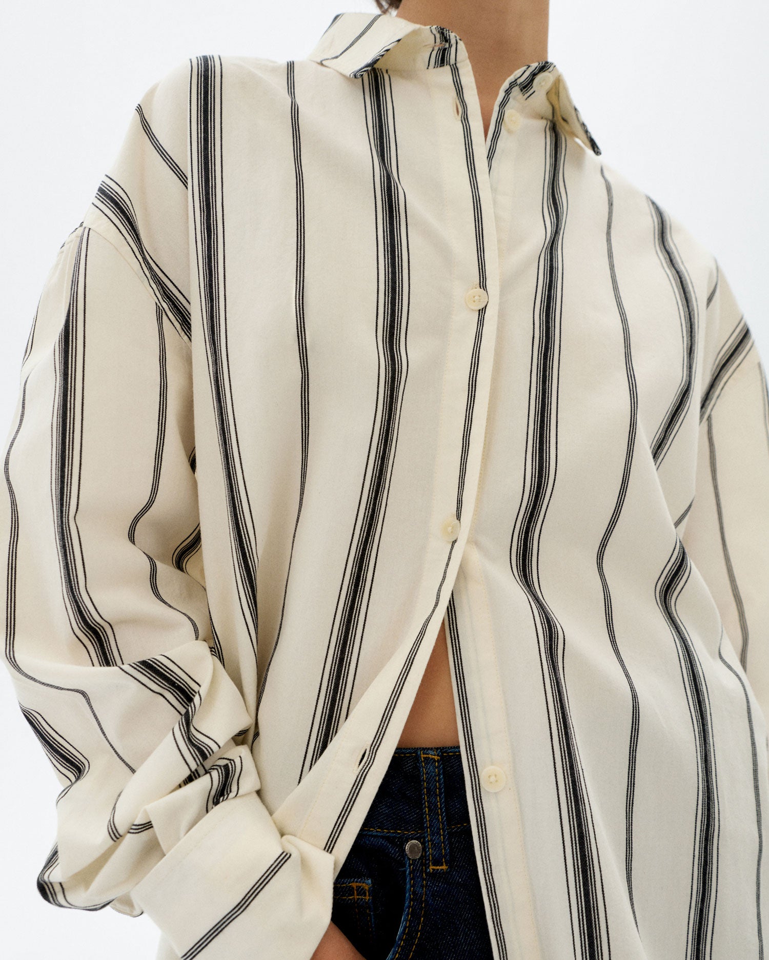 Blusa rayas negras Juana sostenible - 3