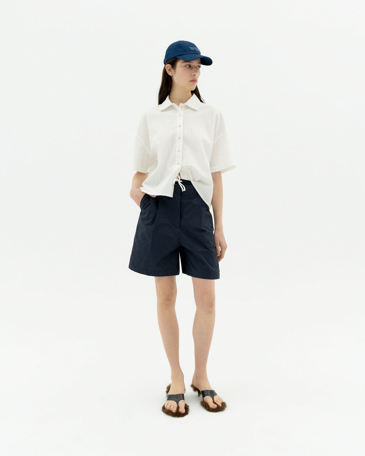 Blusa blanca popcorn Anna sostenible-2