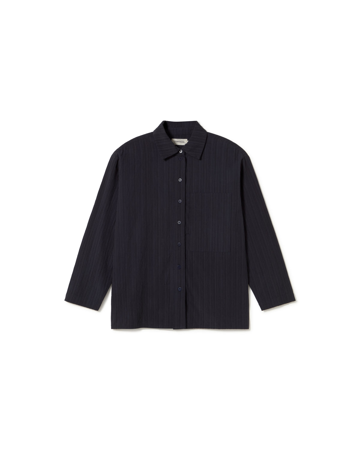 Blusa navy popcorn Marcelle sostenible - silueta 1