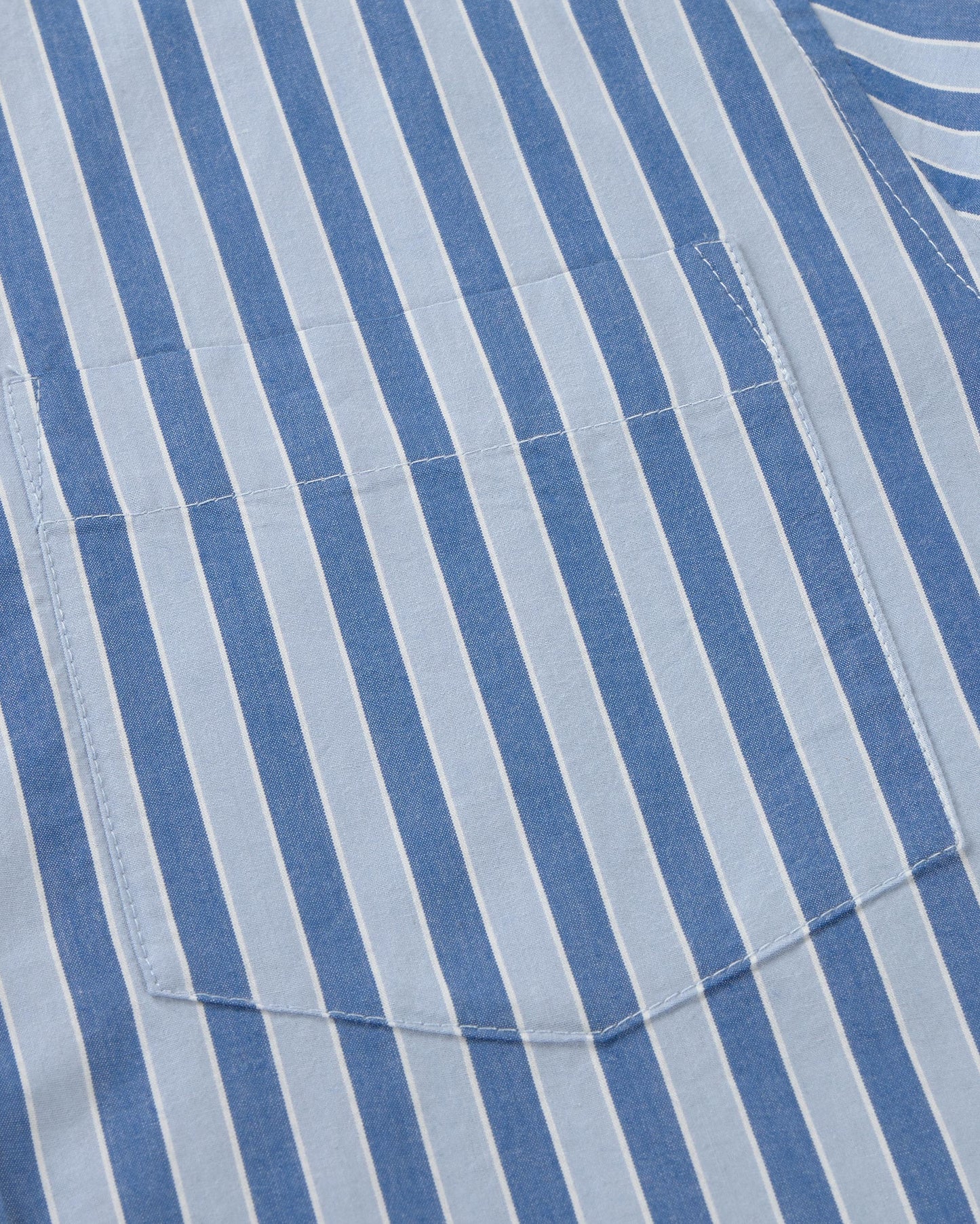 Camisa oversize rayas azul Odelia sostenible silueta - 2