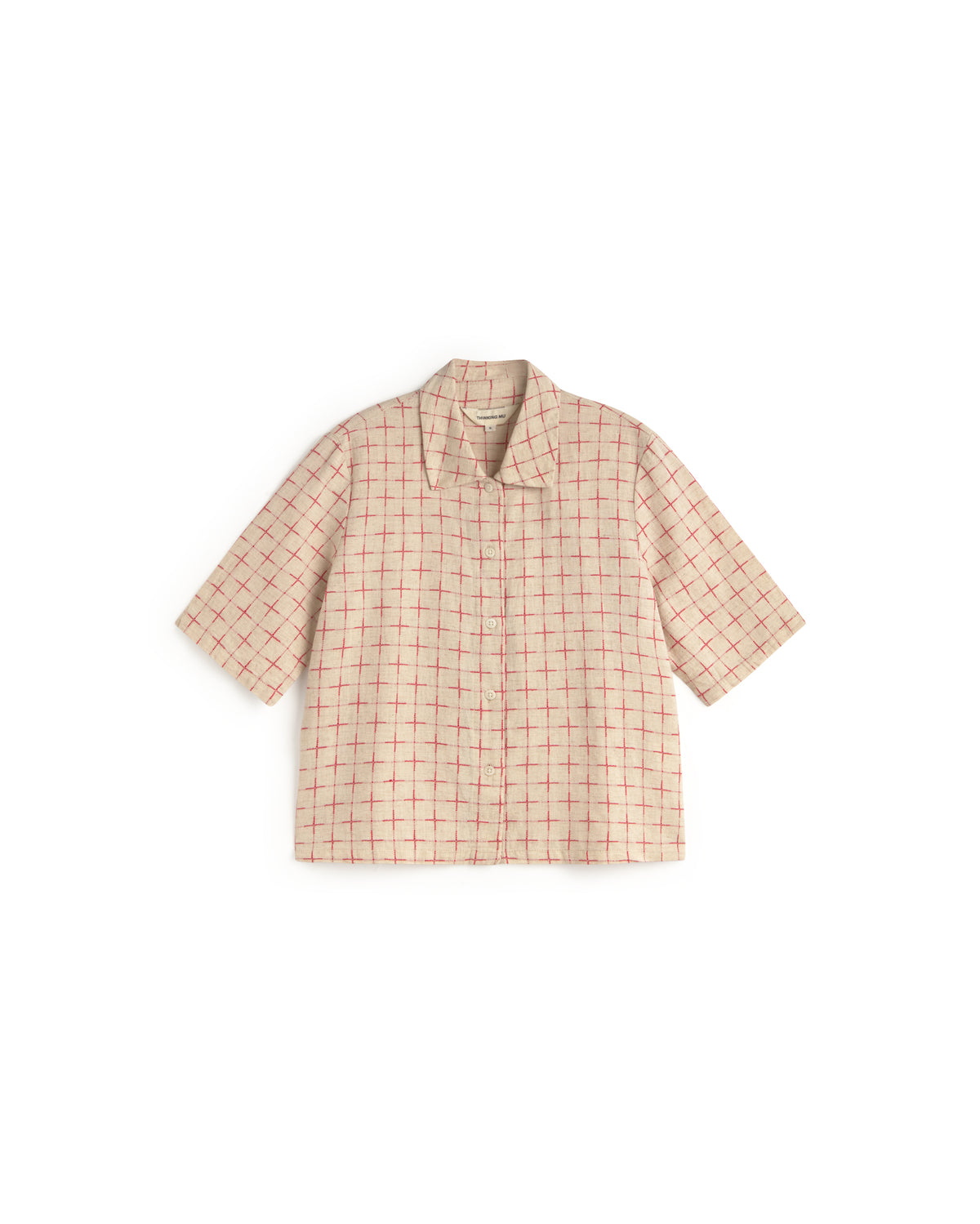 Blusa estampada cuadros lattice Ane sostenible silueta - 1