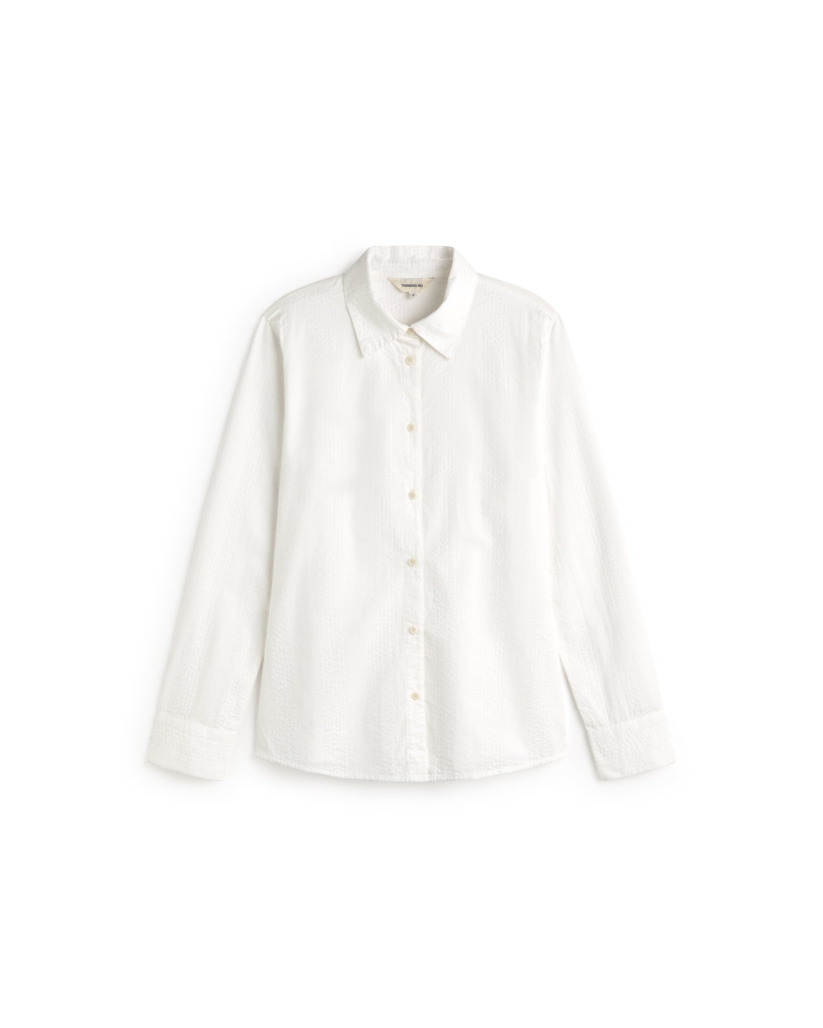 Camisa entallada blanca Katha sostenible silueta - 1