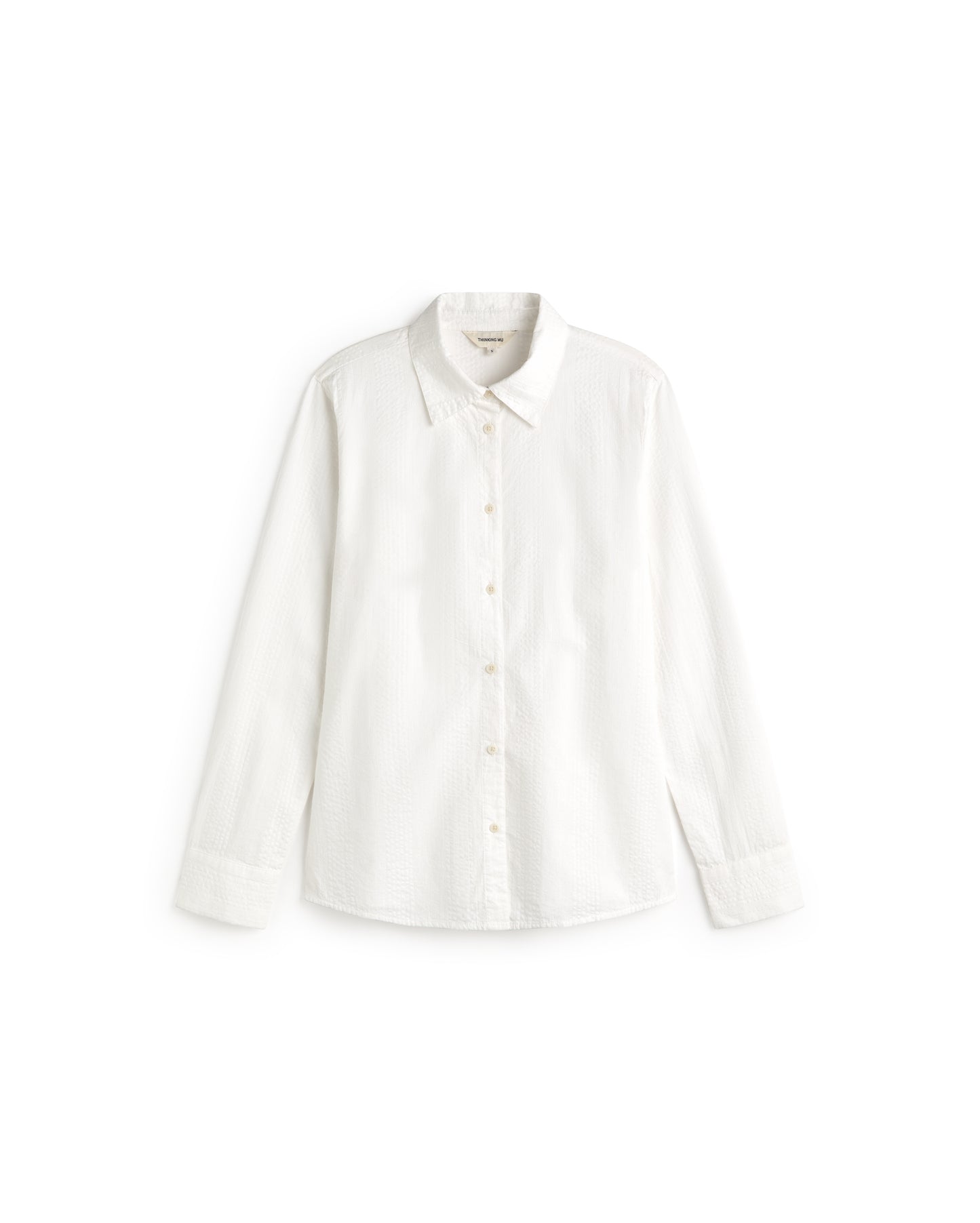 Camisa entallada blanca Katha sostenible silueta - 1