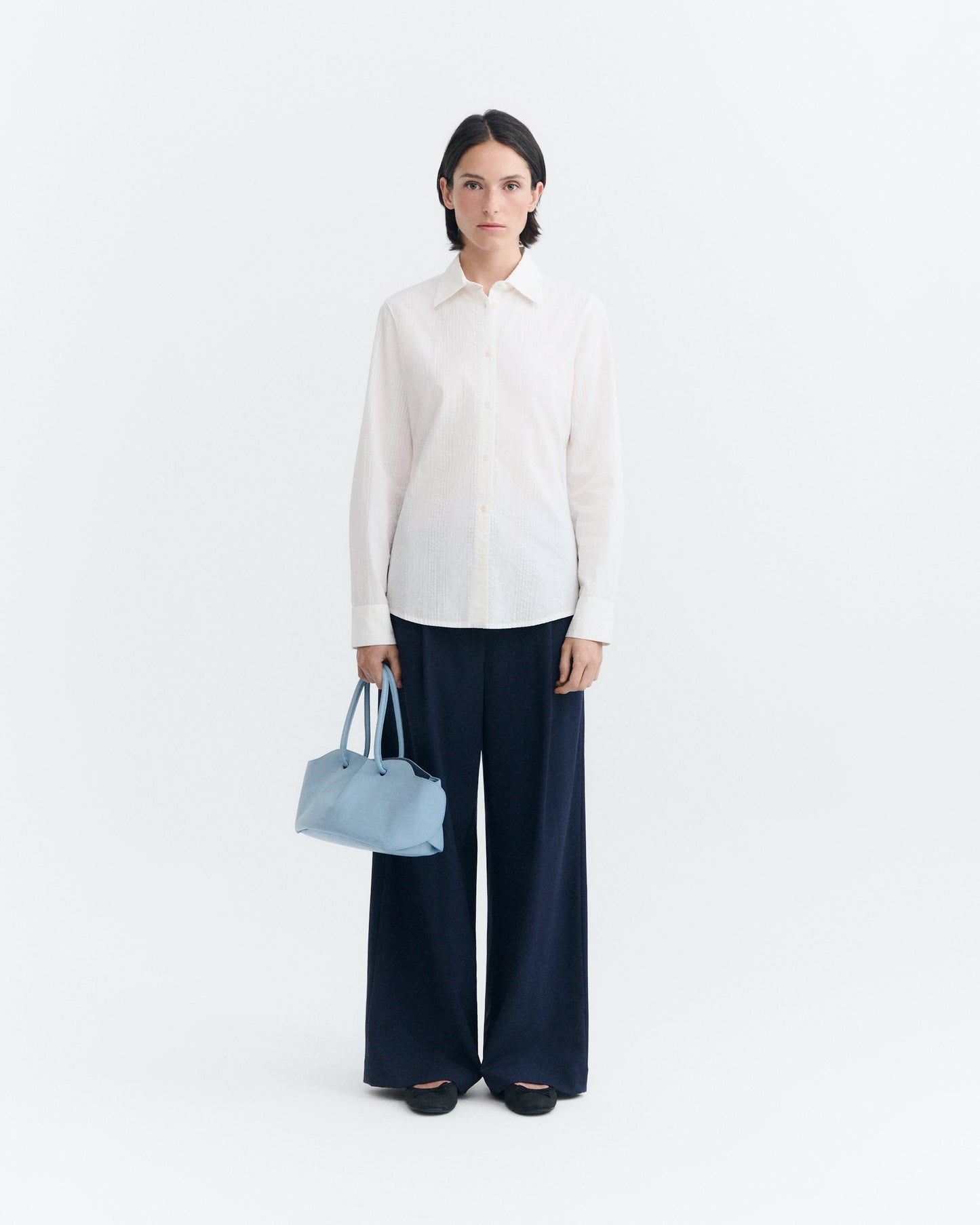 Camisa entallada blanca Katha sostenible - 1