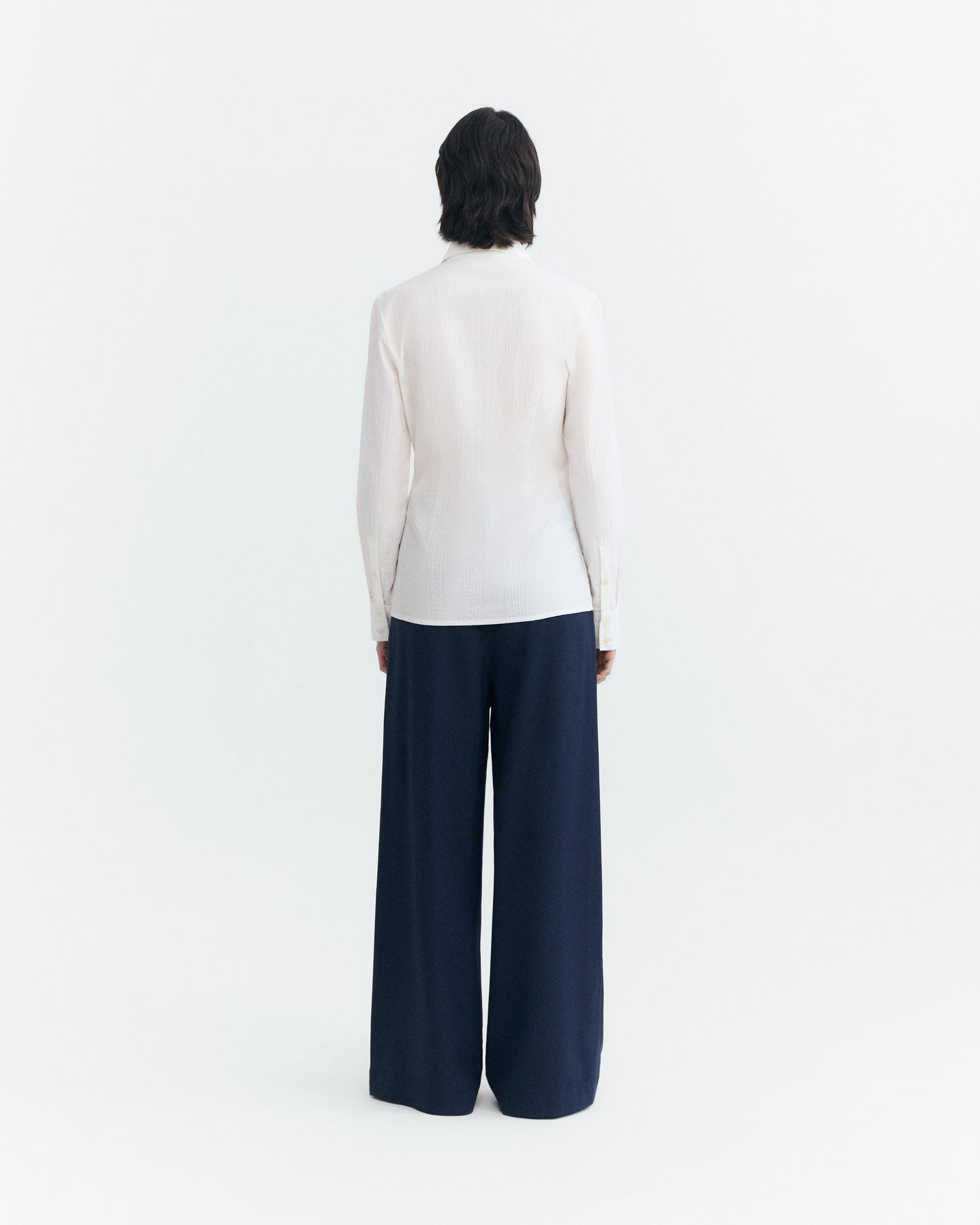 Camisa entallada blanca Katha sostenible - 4