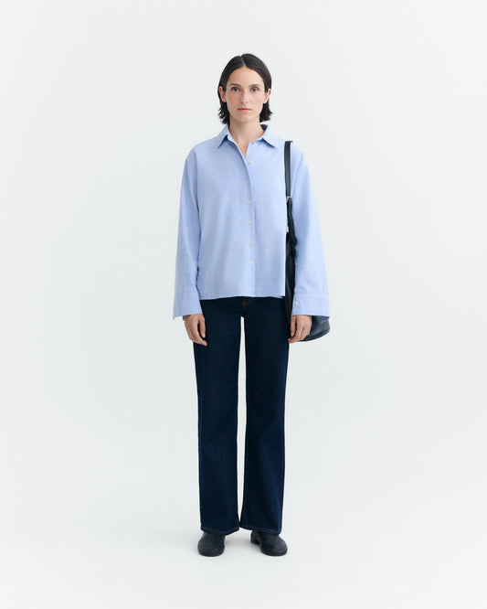 Camisa azul claro Manuela sostenible - 1