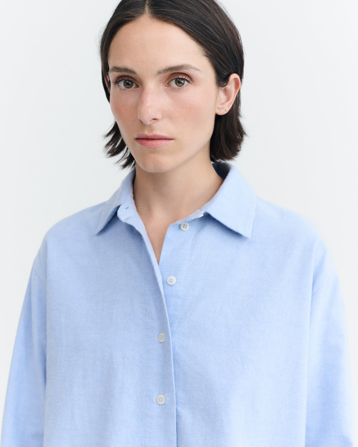 Camisa azul claro Manuela sostenible - 3