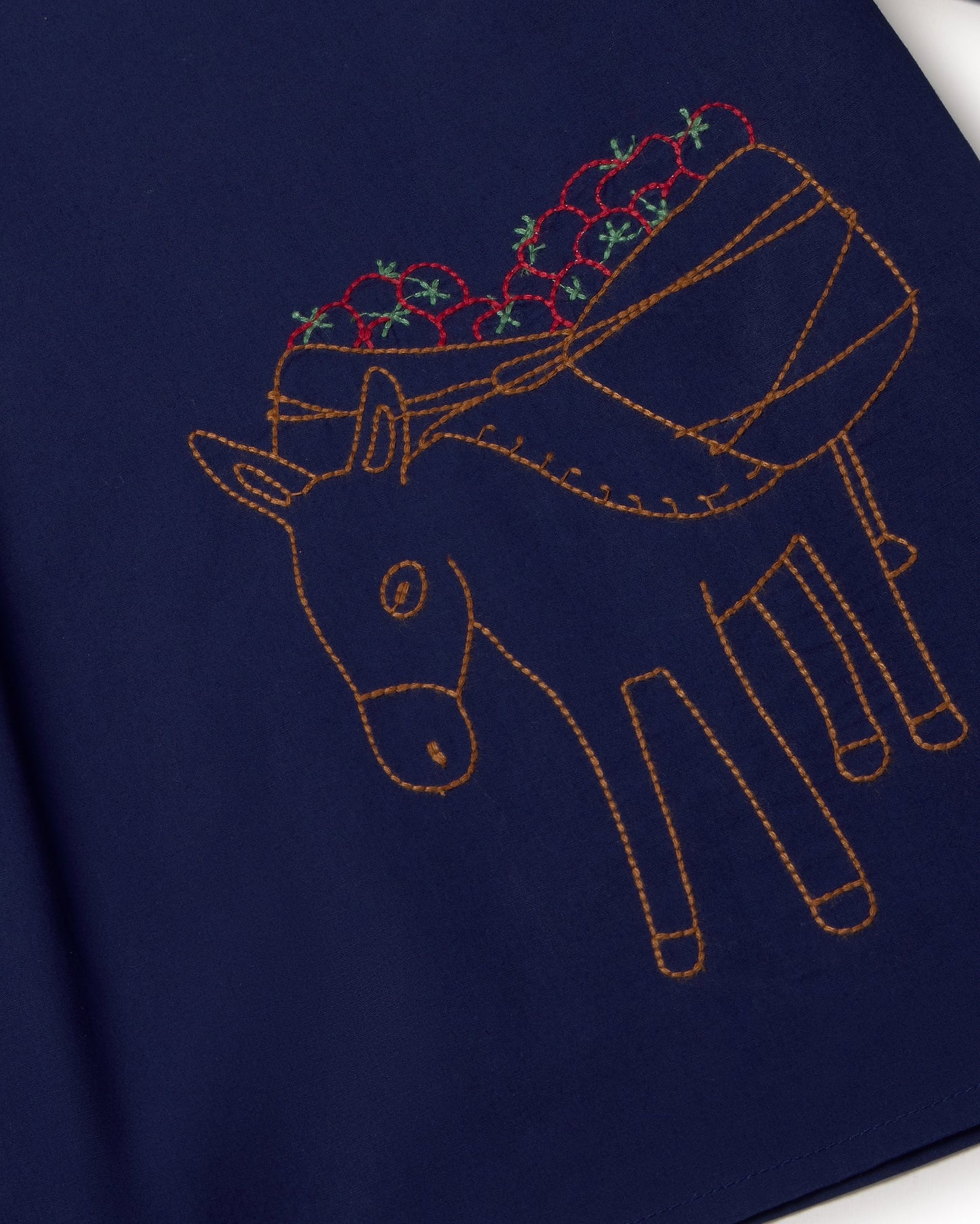 Blusa bordada a mano Duna sostenible silueta - 2