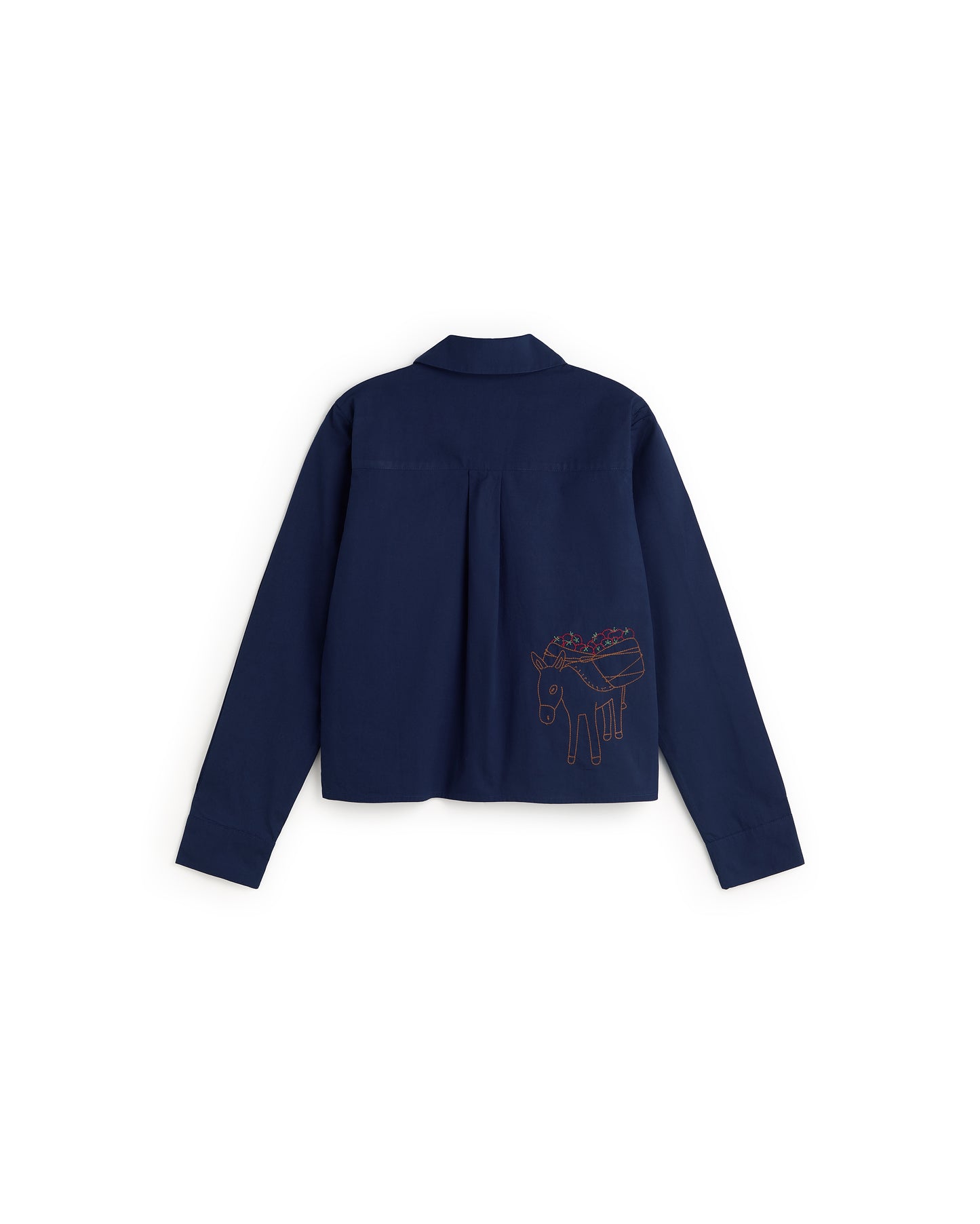 Blusa bordada a mano Duna sostenible silueta - 3