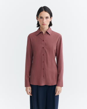 Blusa entallada Ecovero rojo vino Katha sostenible - 2