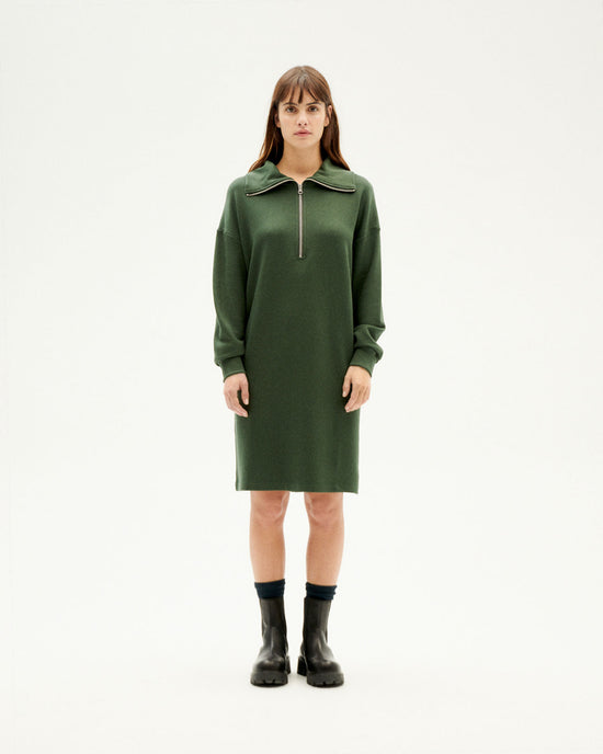 Vestido verde Anne sostenible-2
