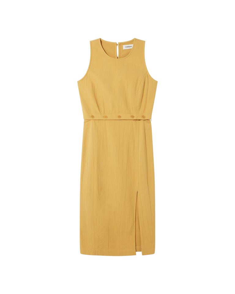 Vestido amarillo Wila sostenible -siluetax