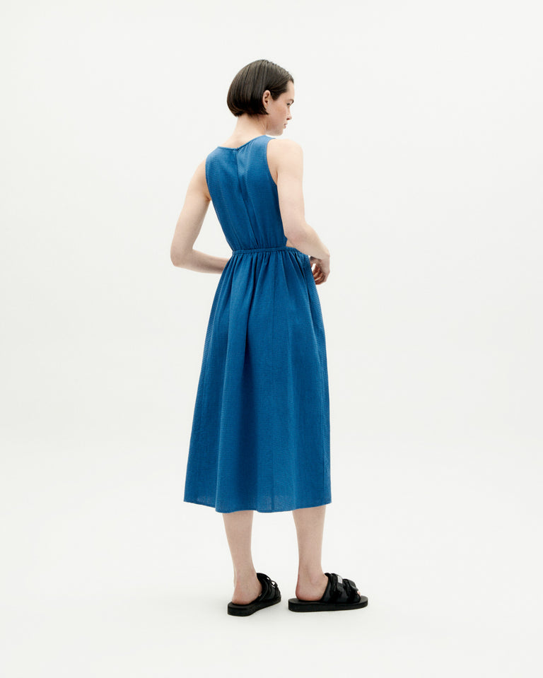 Vestido azul Kin sostenible - 4
