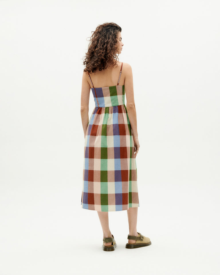 Vestido multicolor Paola sostenible -4