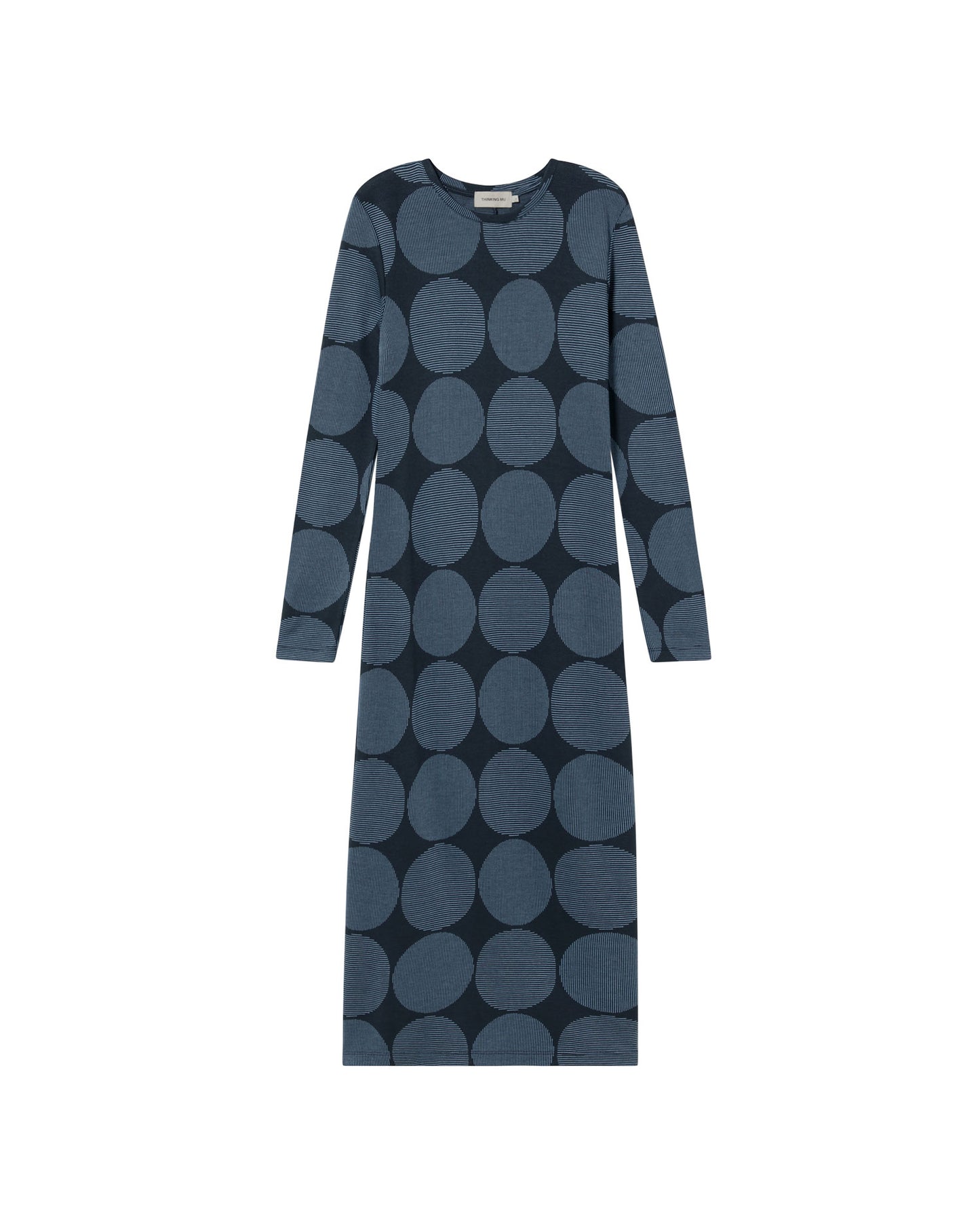 Vestido azul japan Helen sostenible - silueta 1