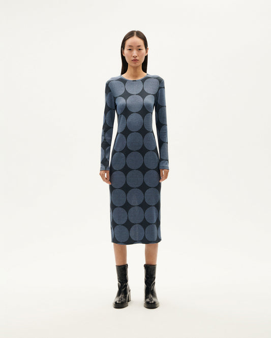 Vestido azul japan Helen sostenible-1