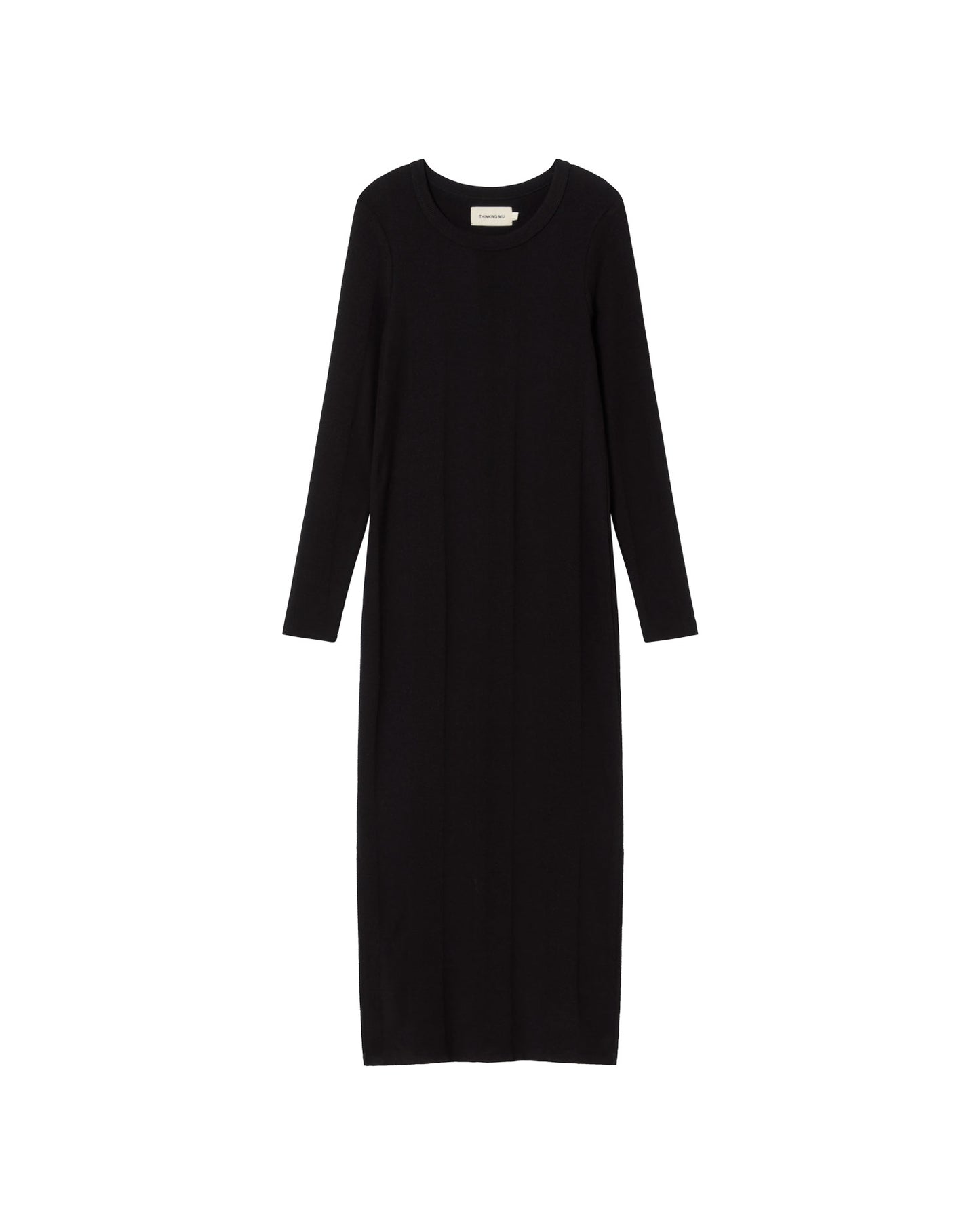 Vestido negro Gina sostenible - silueta 1