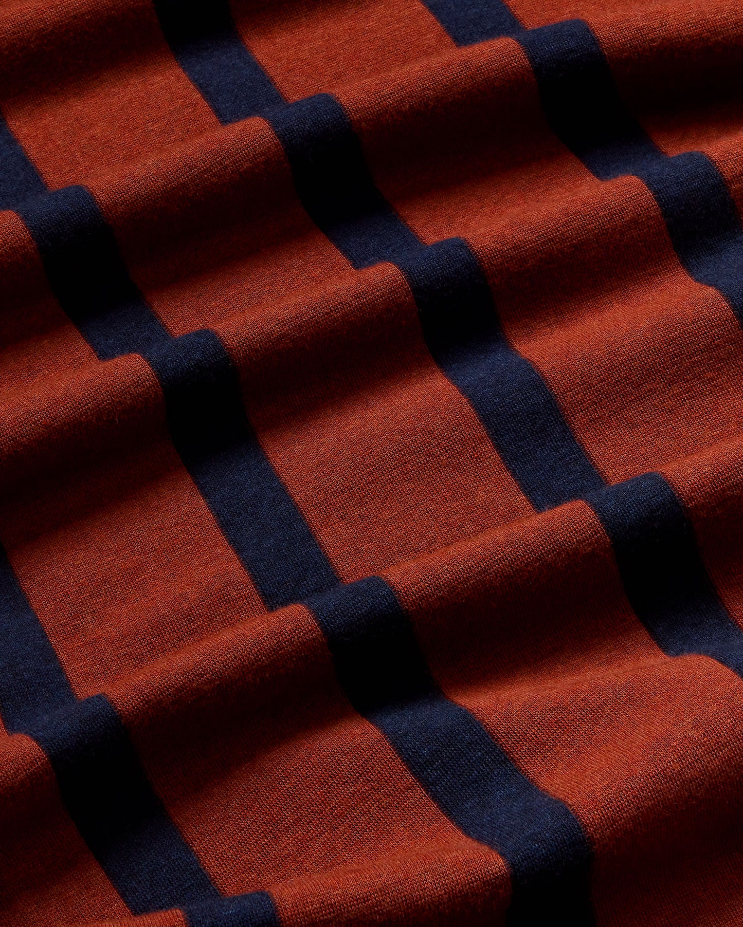 Vestido marrón rayas navy Gina sostenible - silueta 2