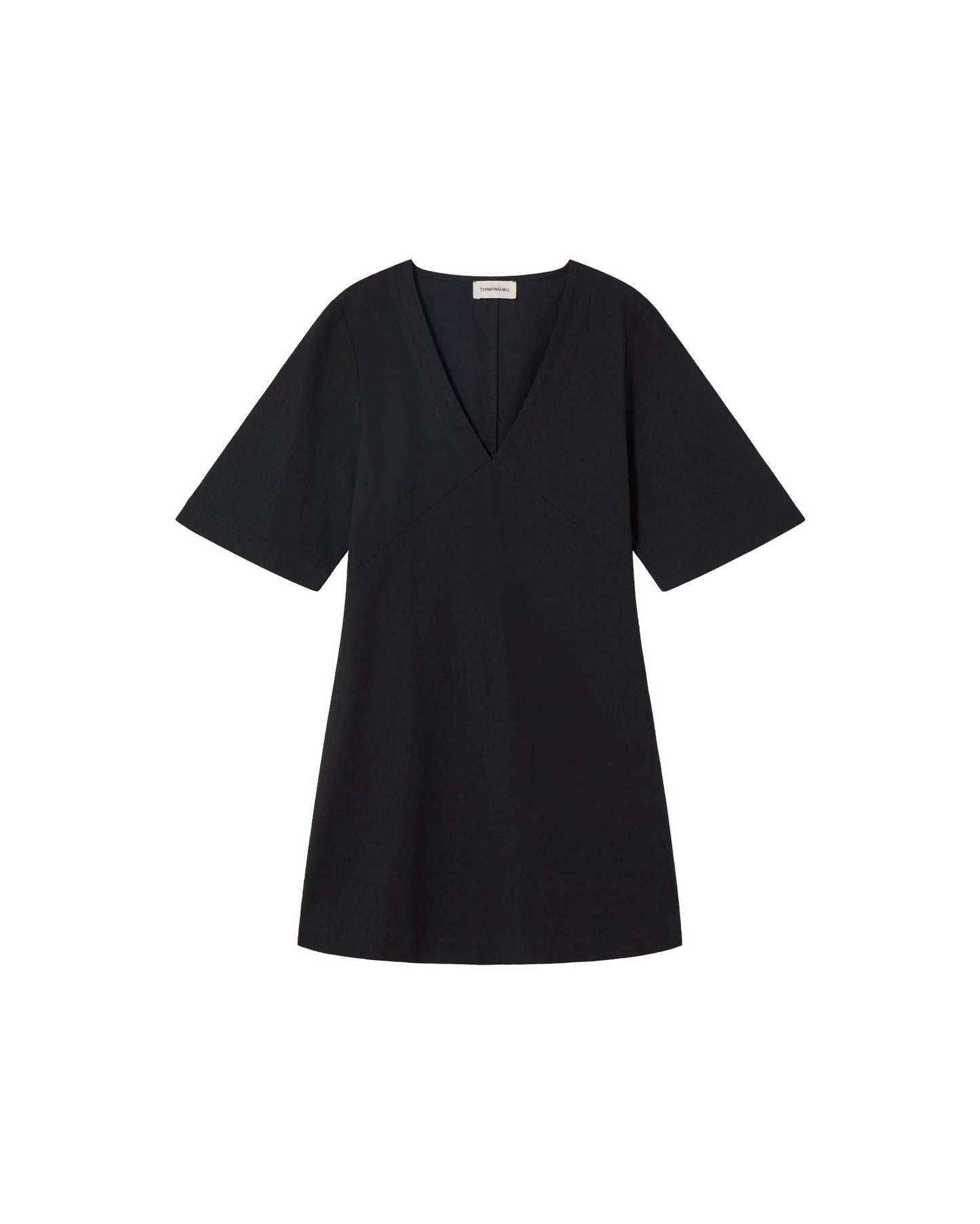 Vestido negro Kim sostenible - silueta 1