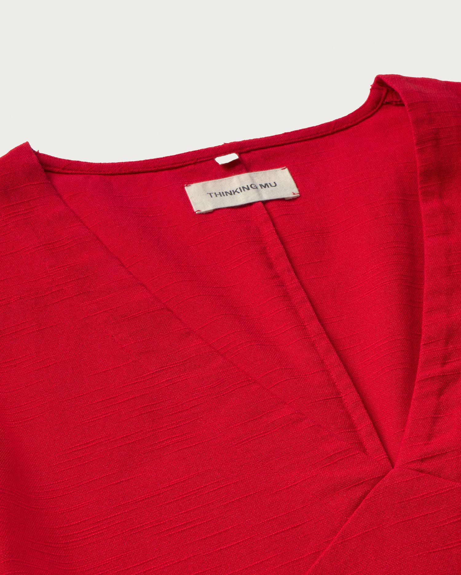 Vestido rojo Kim sostenible - silueta 1