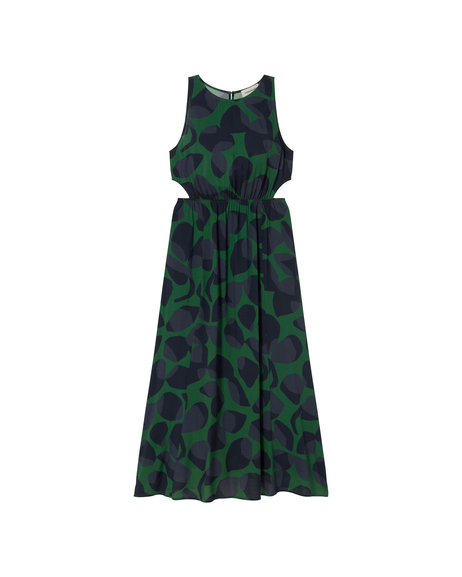 Vestido verde leaf Kin sostenible - silueta 4