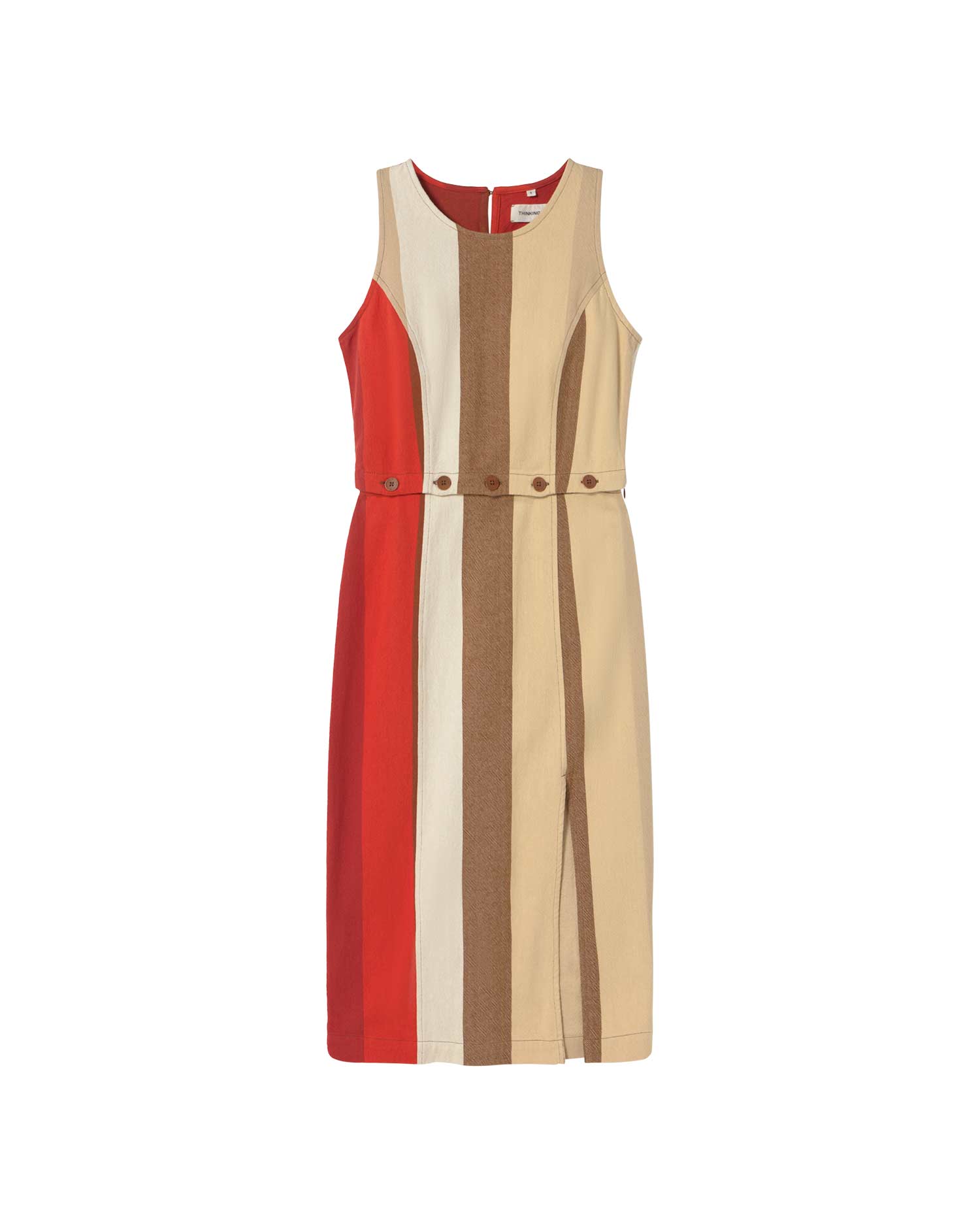 Vestido sandfire multicolor Wila sostenible - silueta 1