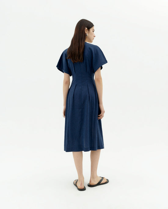 Vestido navy hemp Laura sostenible-2