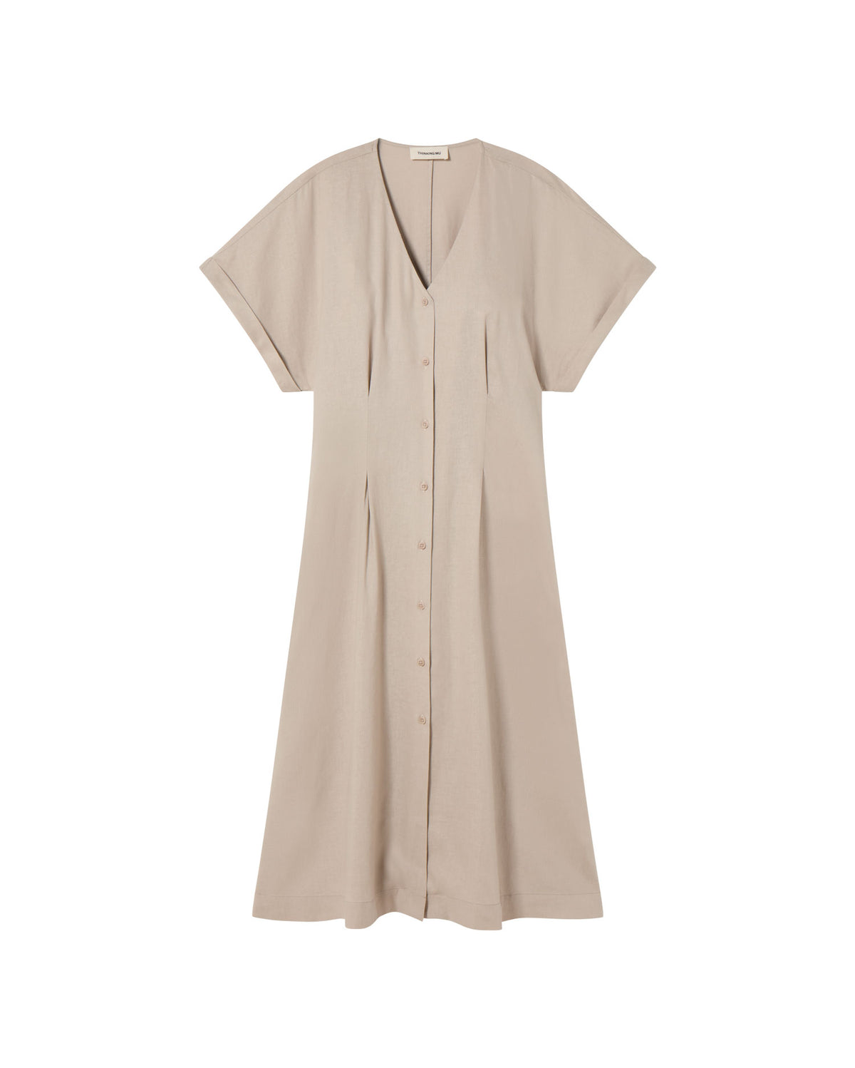 Vestido crudo hemp Laura sostenible - silueta 2