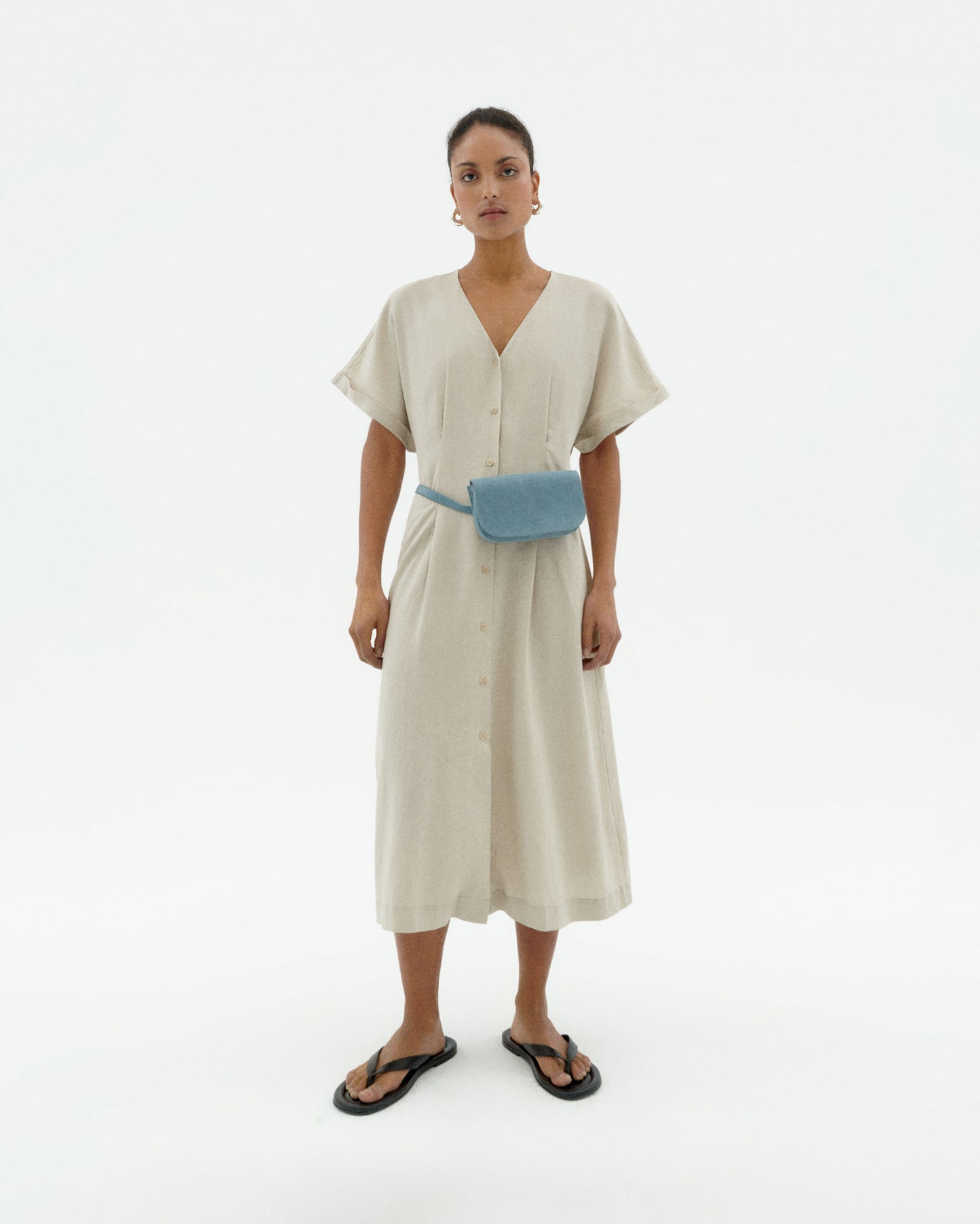 Vestido crudo hemp Laura sostenible-1