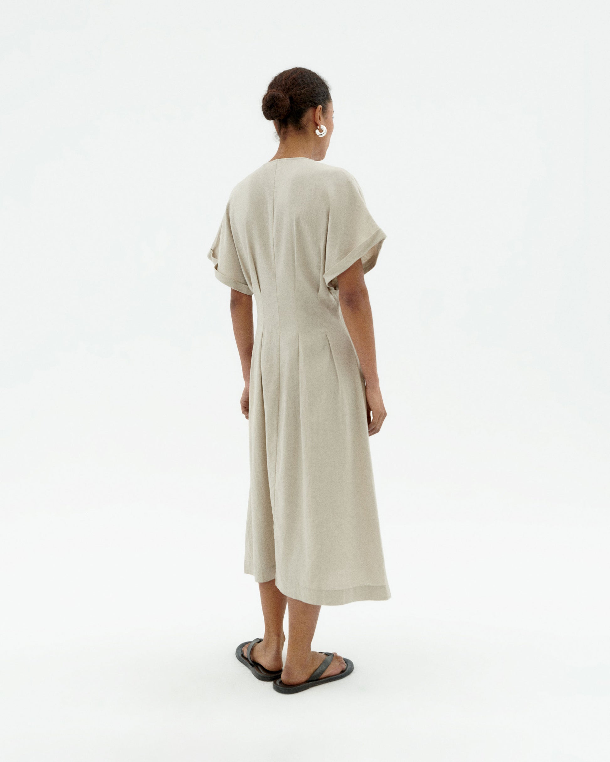 Vestido crudo hemp Laura sostenible-2