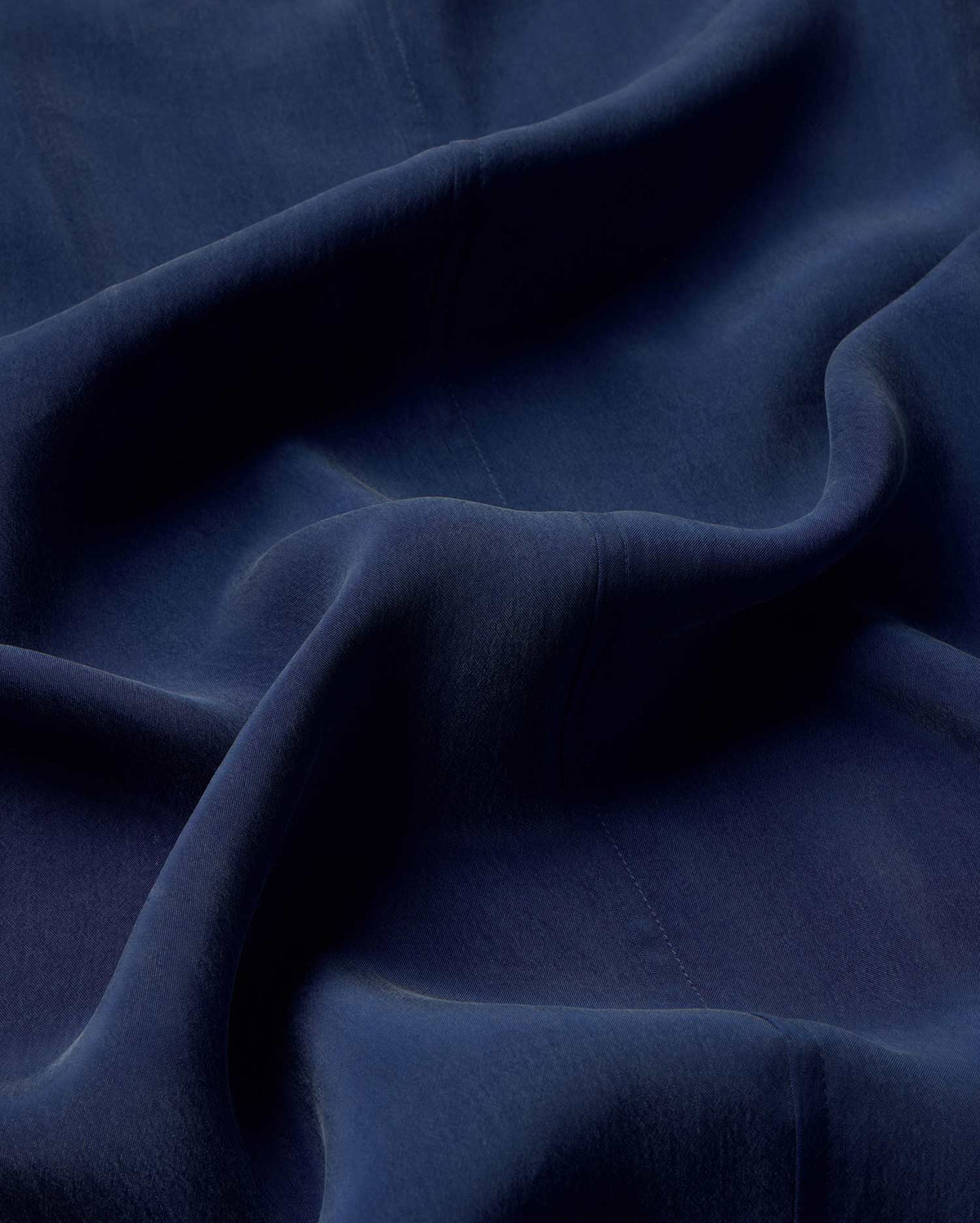 Vestido azul cupro Sade sostenible - silueta 2
