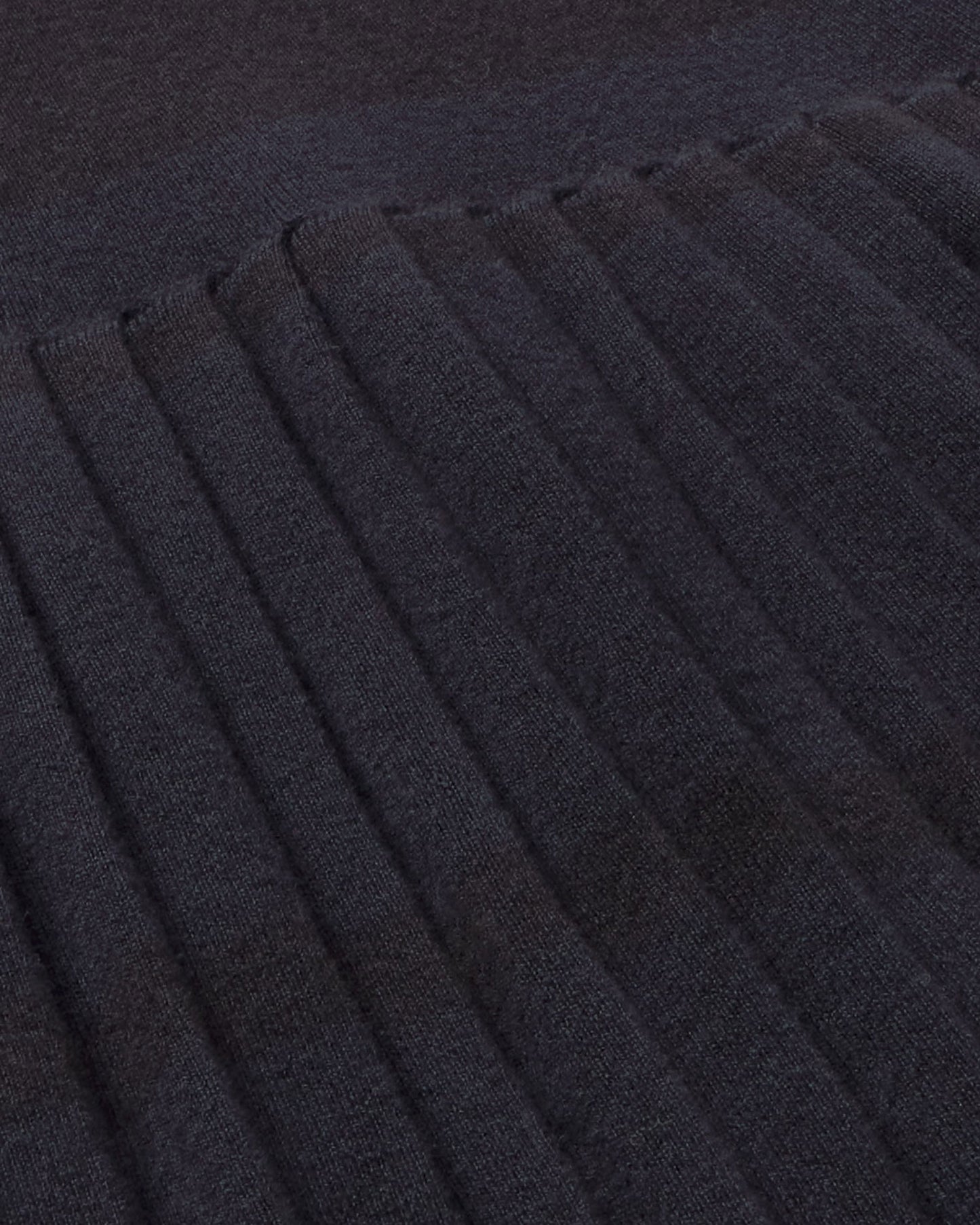 Vestido corto merino rayas navy Tashi sostenible silueta - 2