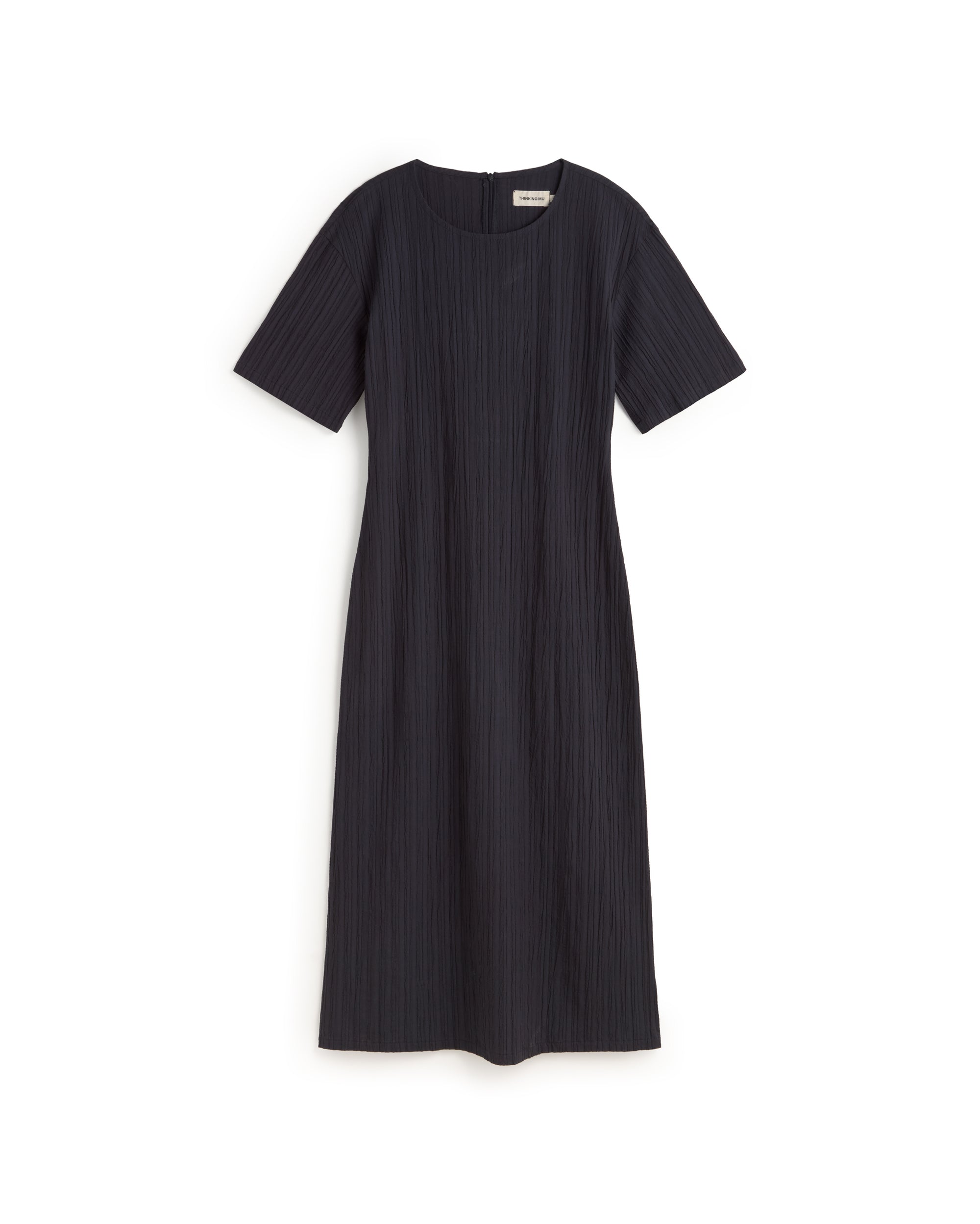 Vestido largo popcorn abertura espalda Kina sostenible silueta - 1