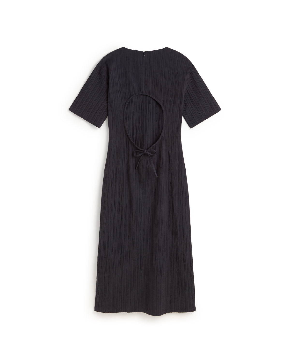 Vestido largo popcorn abertura espalda Kina sostenible silueta - 3