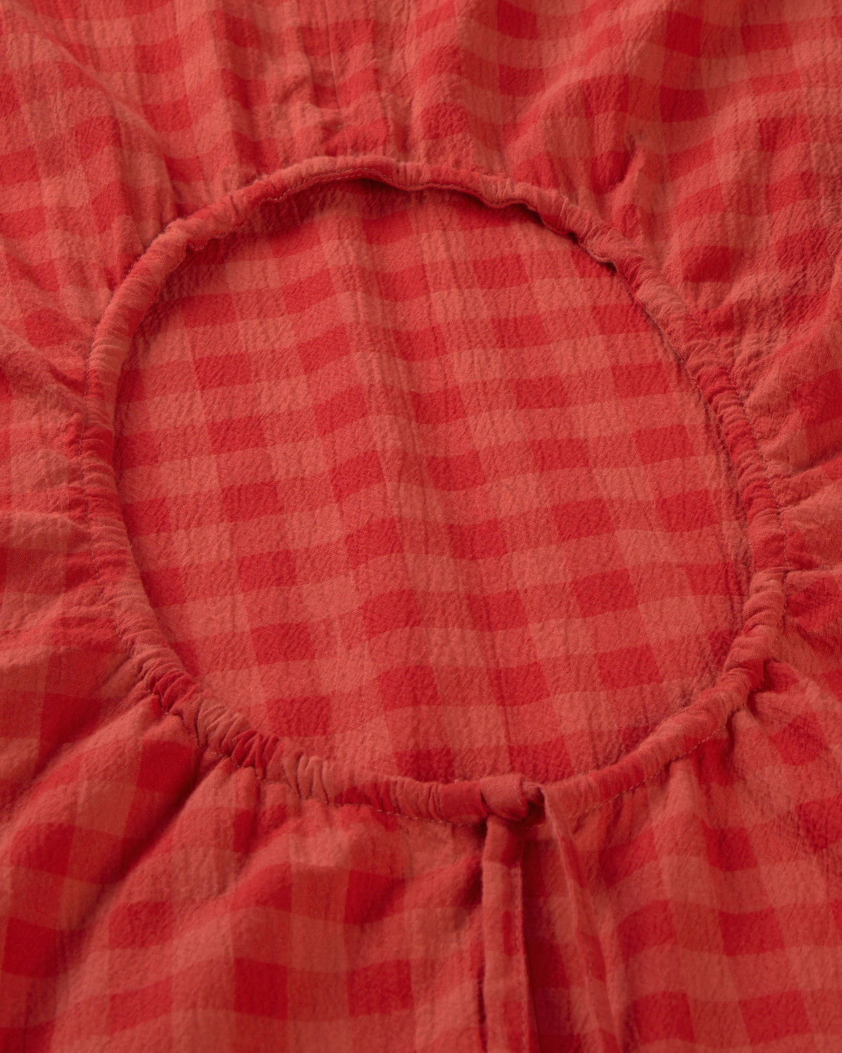 Vestido largo seersucker abertura espalda Kina sostenible silueta - 2