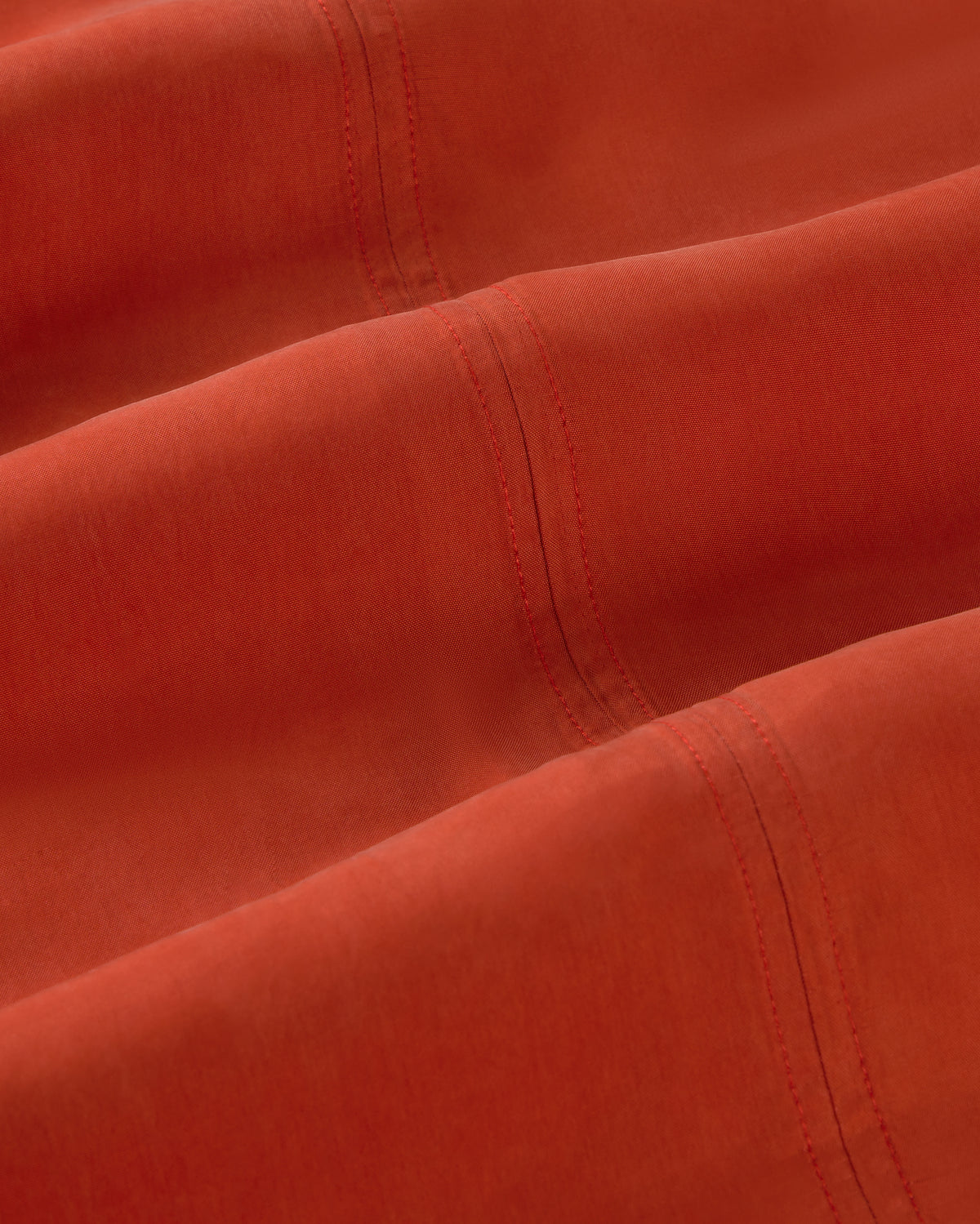 Vestido largo rojo cupro Sade sostenible silueta - 2