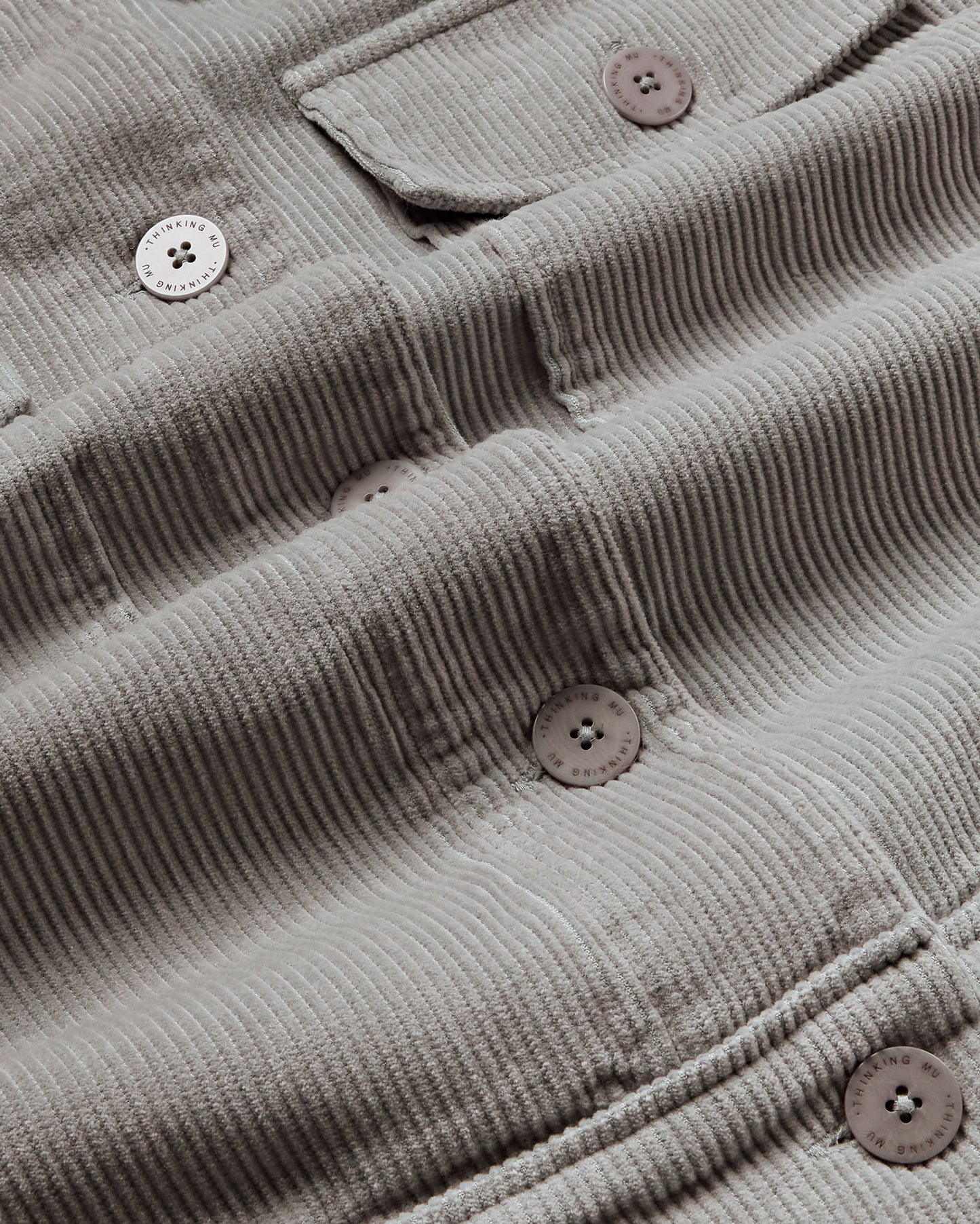 Chaqueta gris pana Frans sostenible - silueta 2