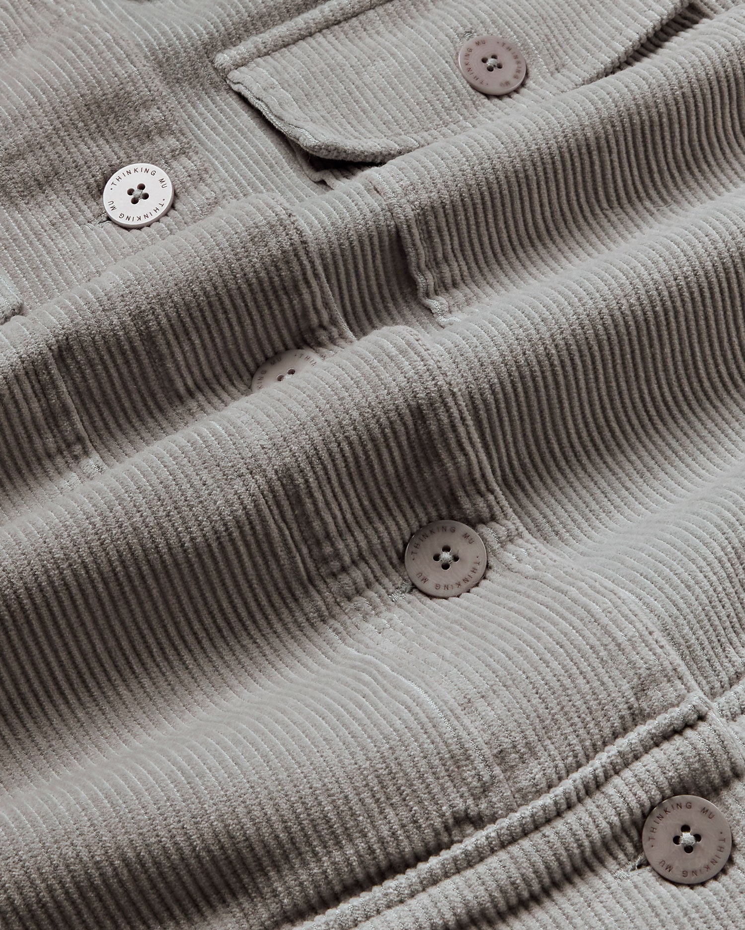 Chaqueta gris pana Frans sostenible - silueta 2