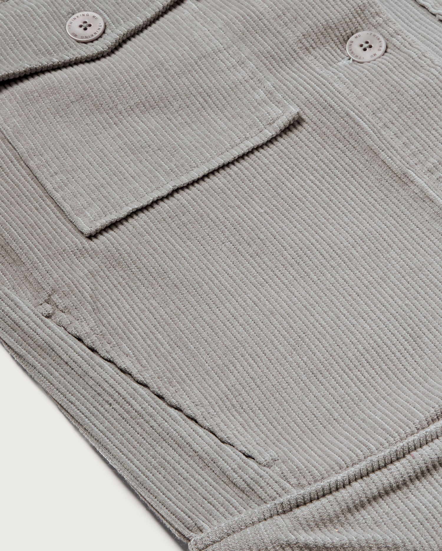 Chaqueta gris pana Frans sostenible - silueta 3