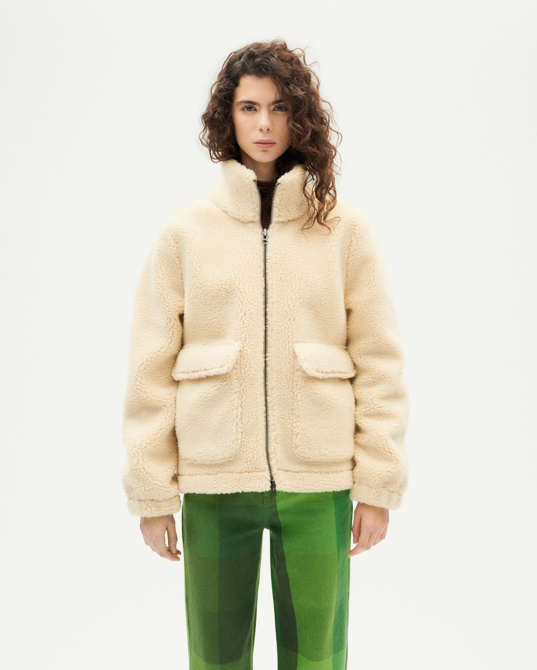 Sophie sustainable raw jacket for women : Thinking Mu – Thinking MU