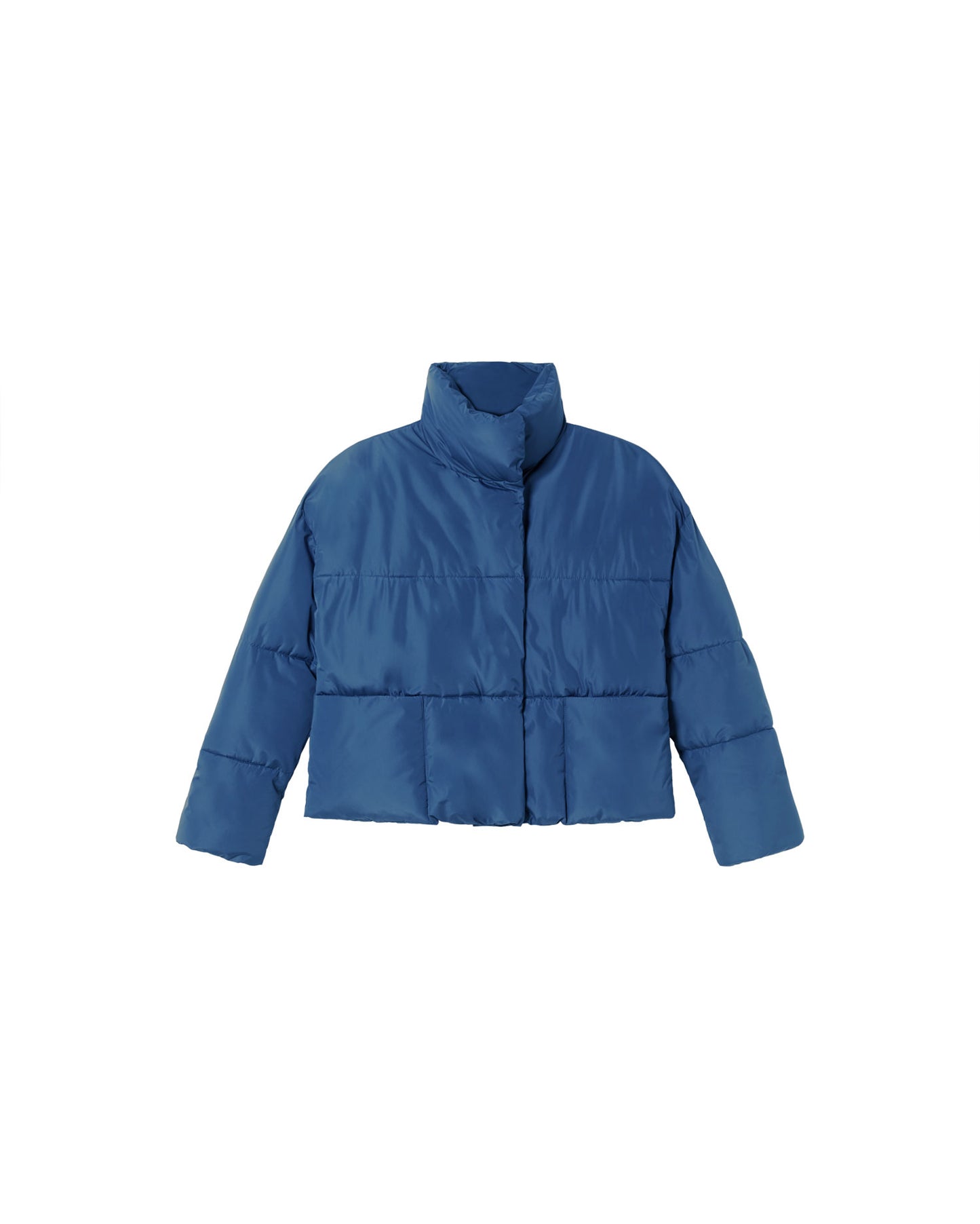 Chaqueta azul Delaunay sostenible - silueta 3