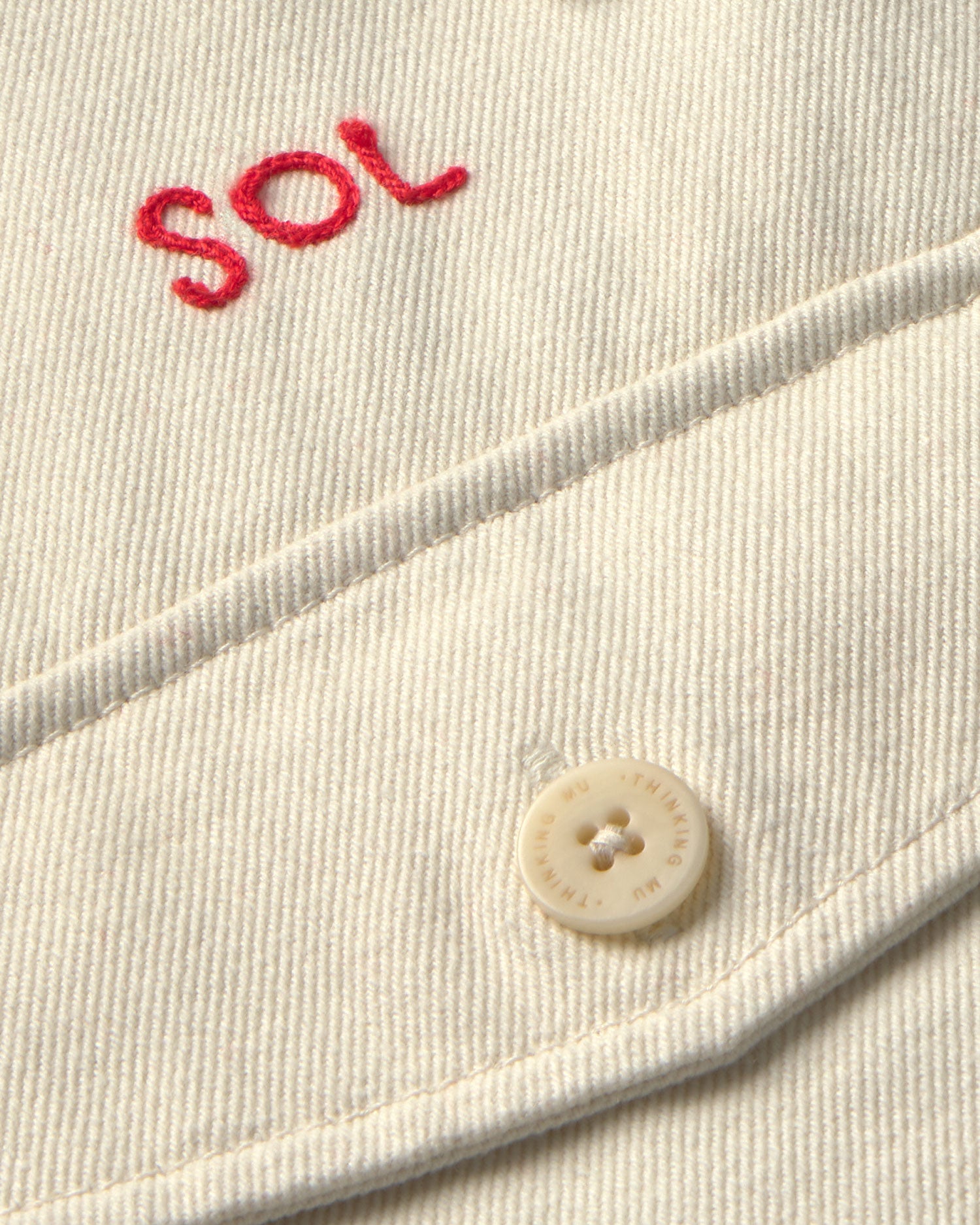 Chaqueta cruda sol chain Frans sostenible - silueta 2