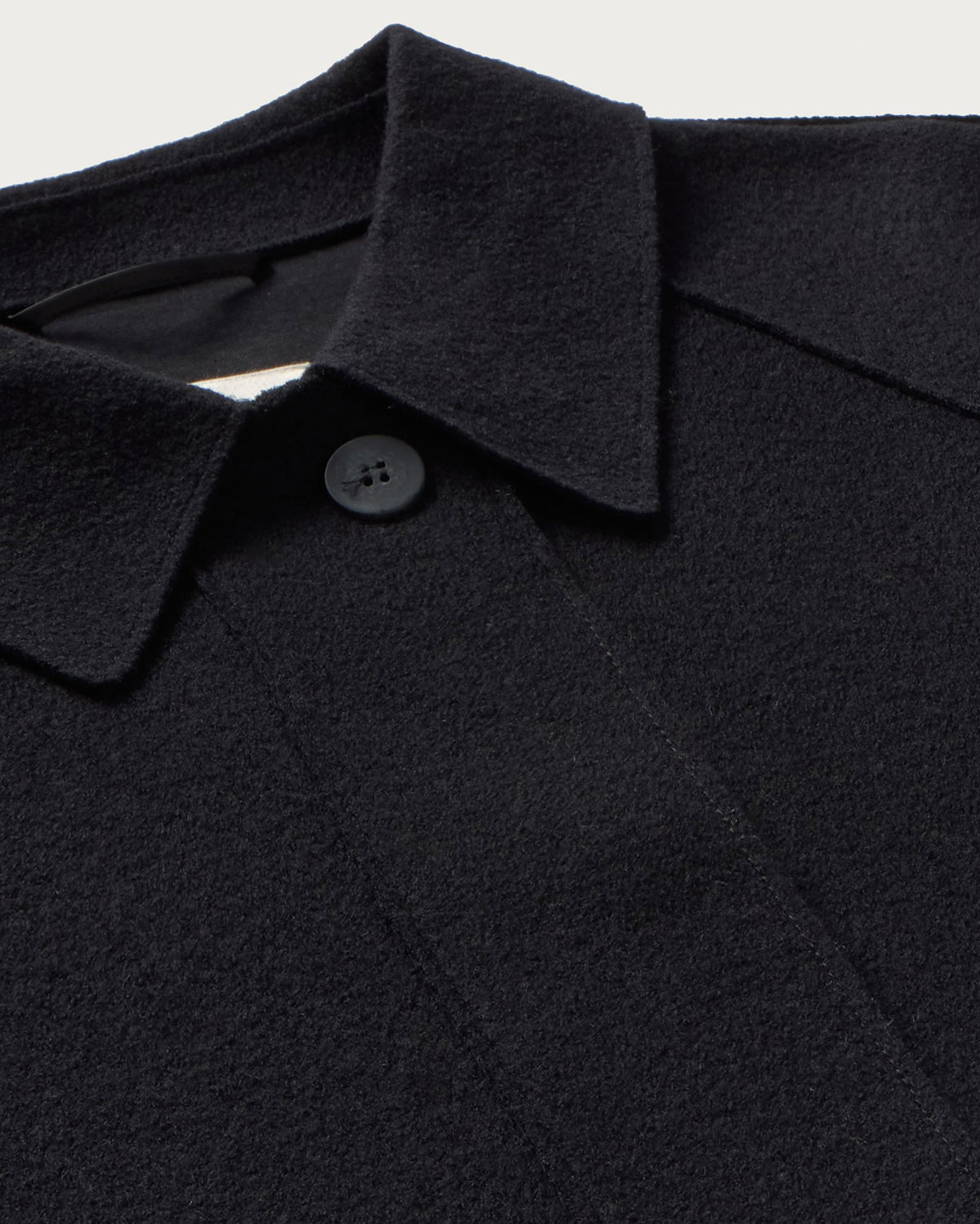 Chaqueta relaxed lana fina Daria sostenible silueta - 2