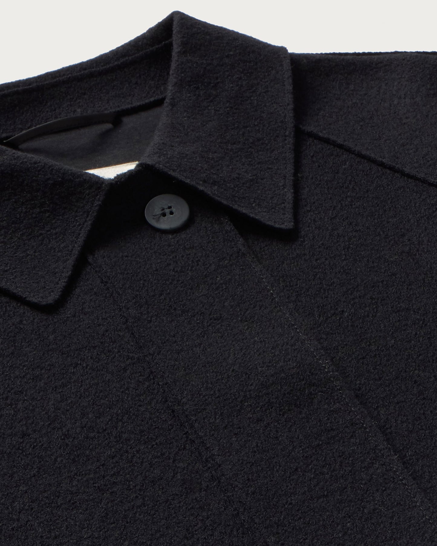 Chaqueta relaxed lana fina Daria sostenible silueta - 2