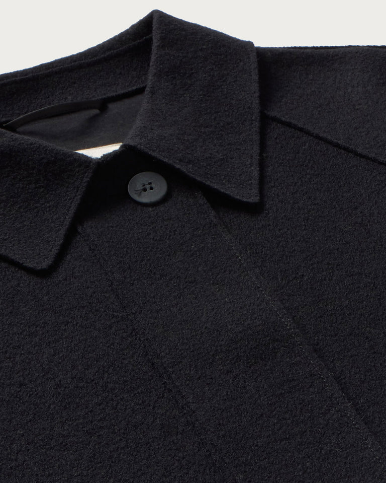 Chaqueta relaxed lana fina Daria sostenible silueta - 2