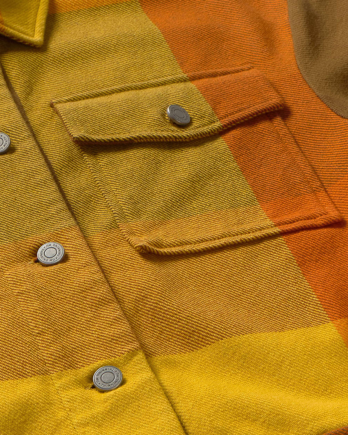 Chaqueta cuadros marrón Frans sostenible silueta - 2
