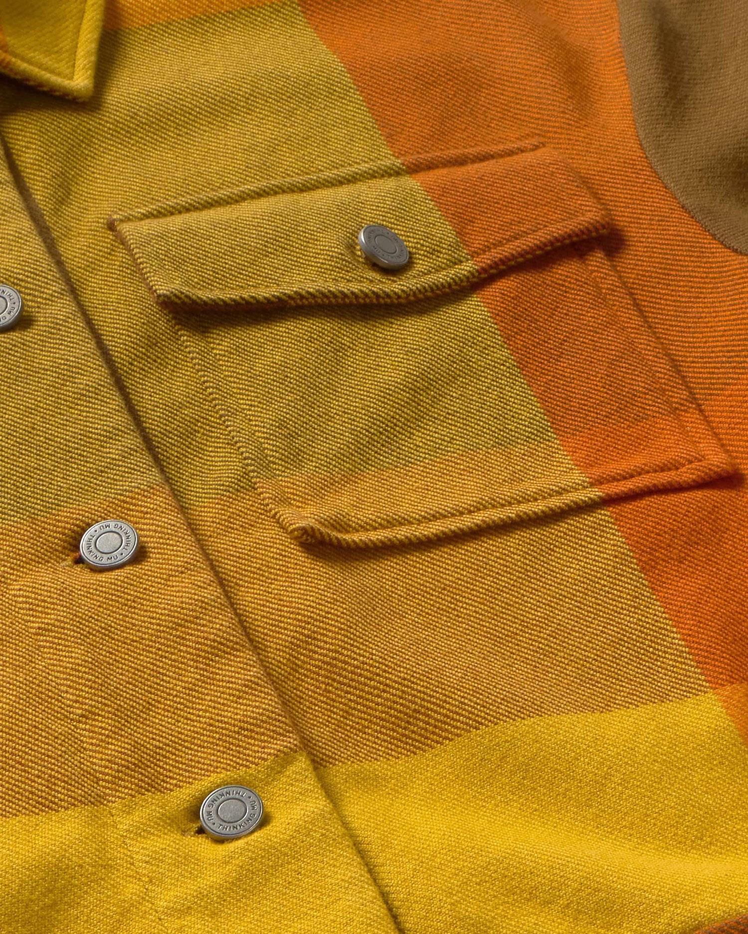 Chaqueta cuadros marrón Frans sostenible silueta - 2