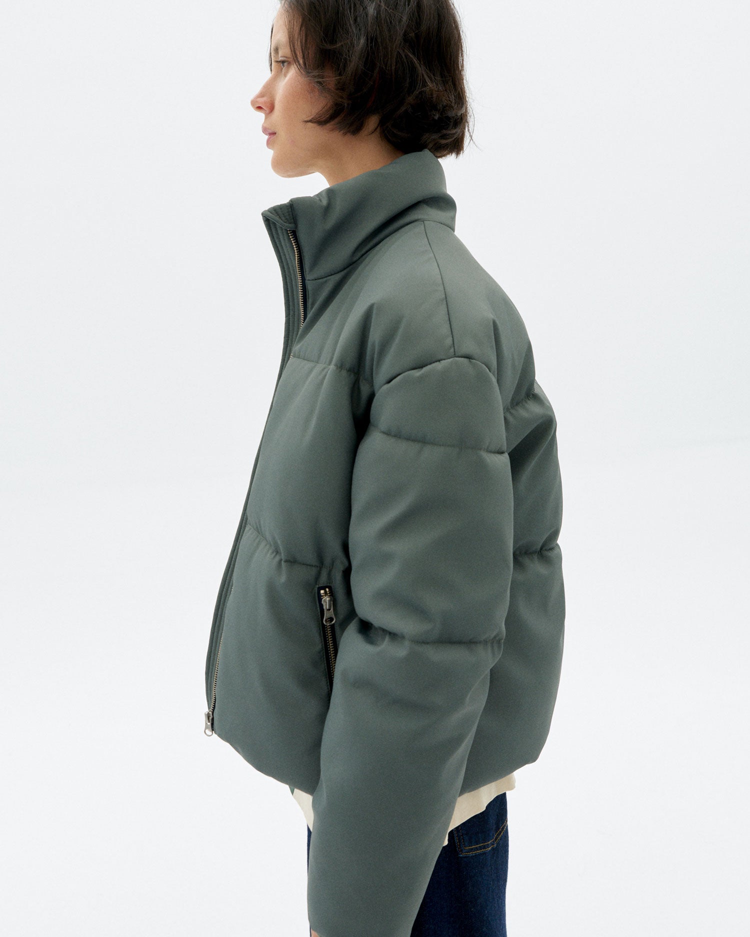 Chaqueta verde acolchada Gemma sostenible - 3