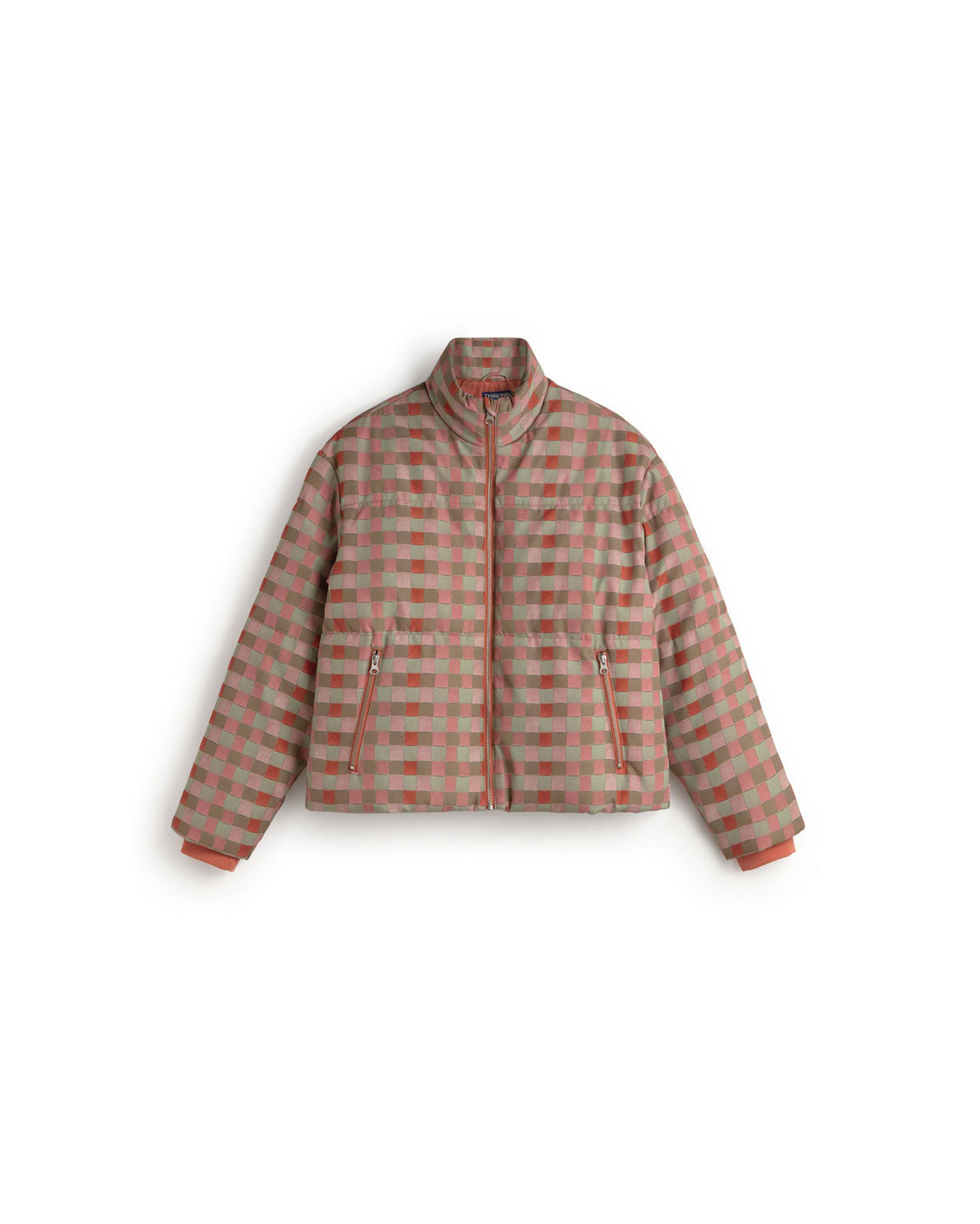 Chaqueta acolchada cuadros Gemma sostenible silueta - 1
